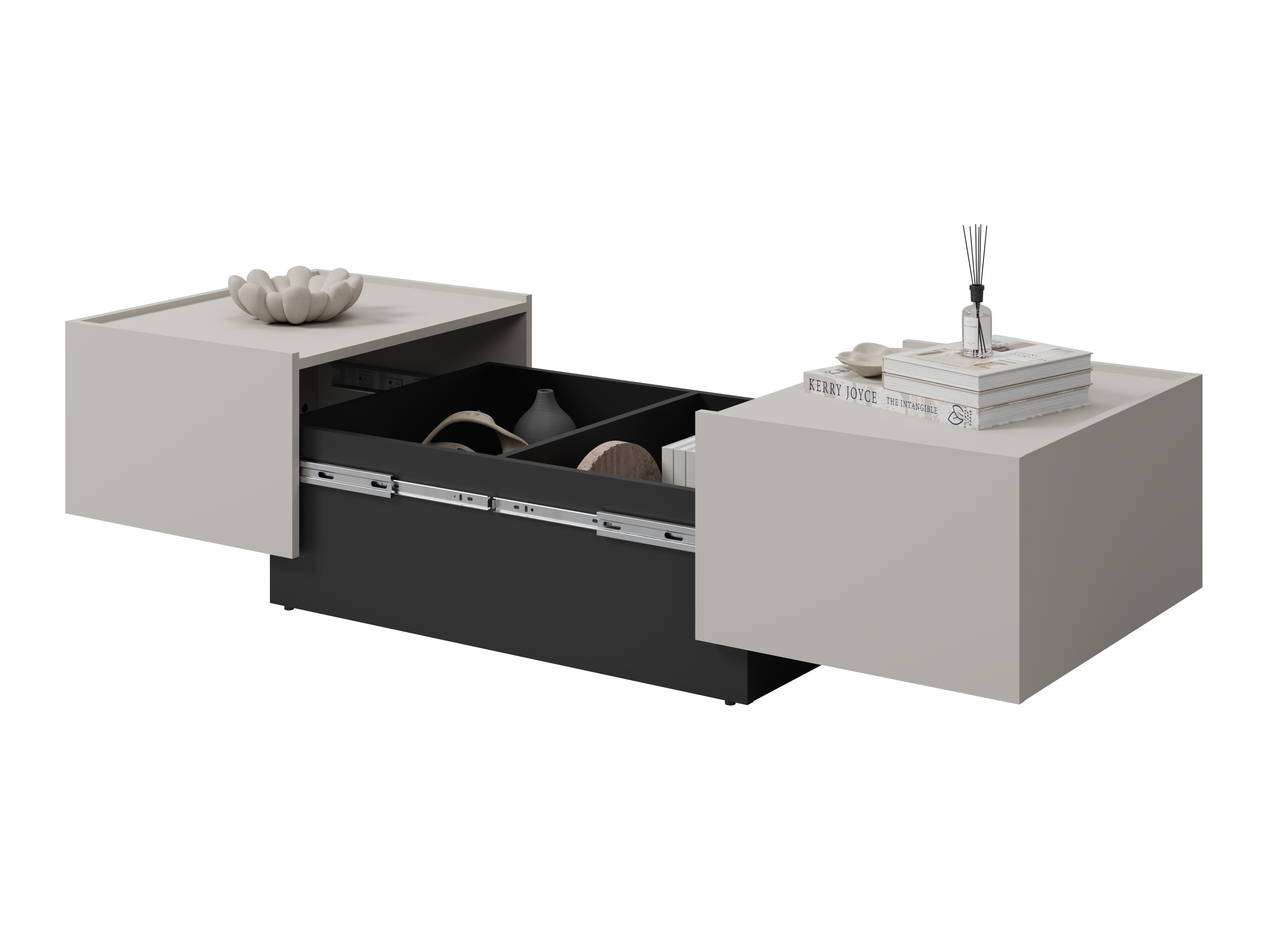 Tavolino trasformabile Austin 380 (Cachemire + Nero)