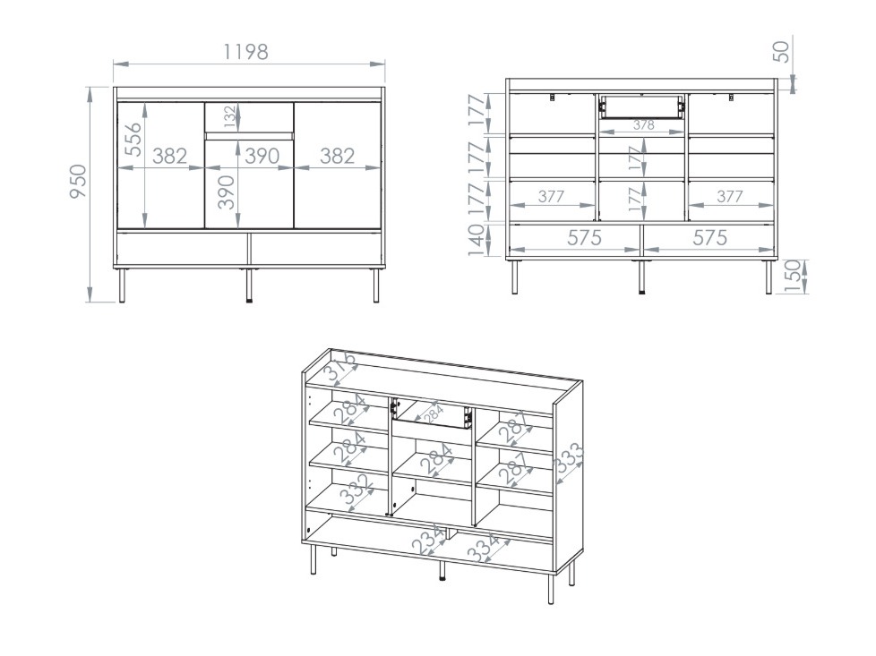 Ripiano per scarpe Tivorlo 104