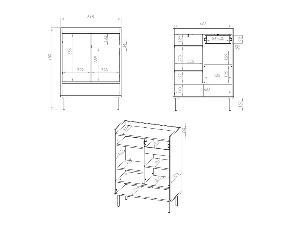 Ripiano per scarpe Tivorlo 105