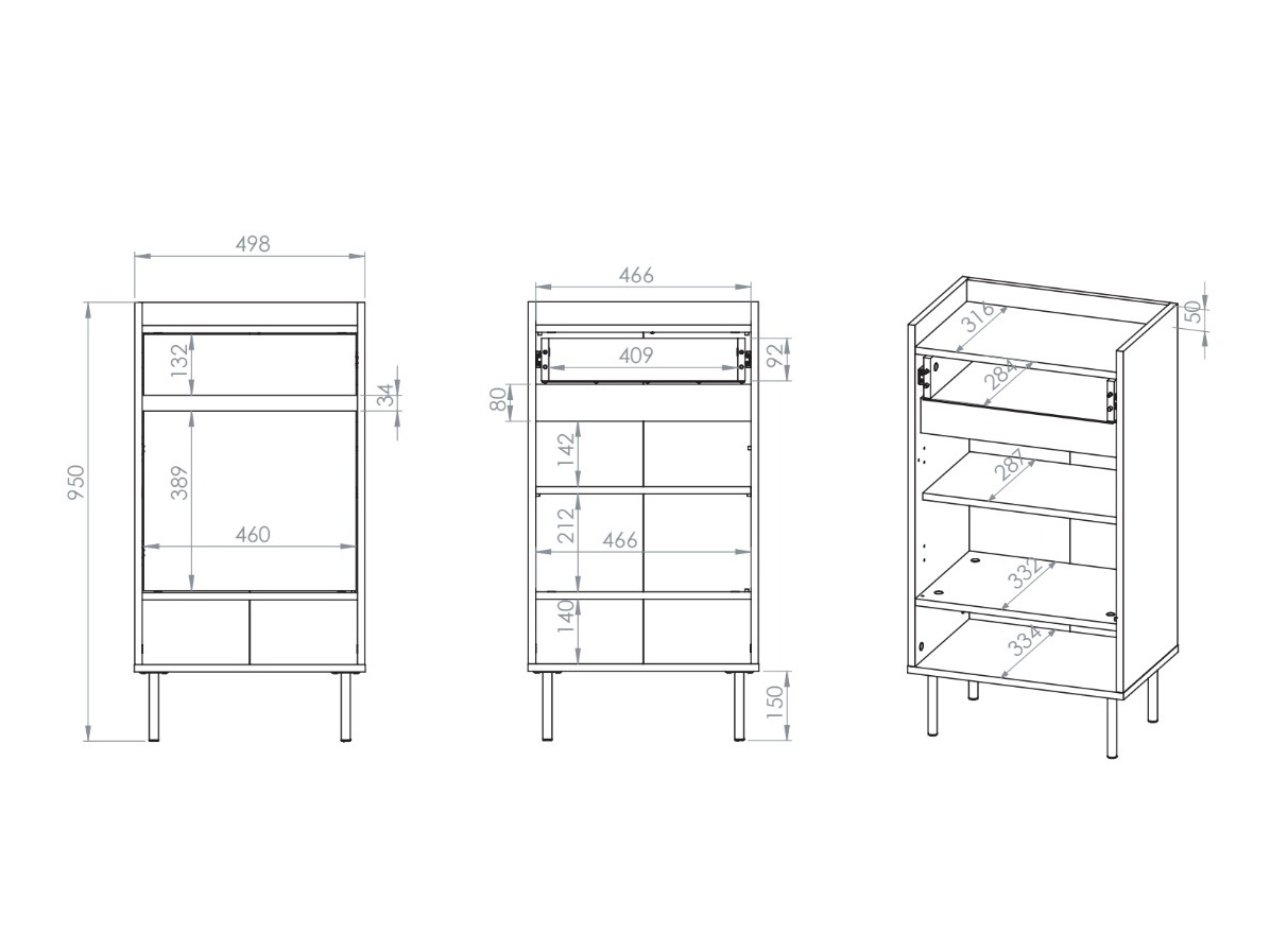 Ripiano per scarpe Tivorlo 106