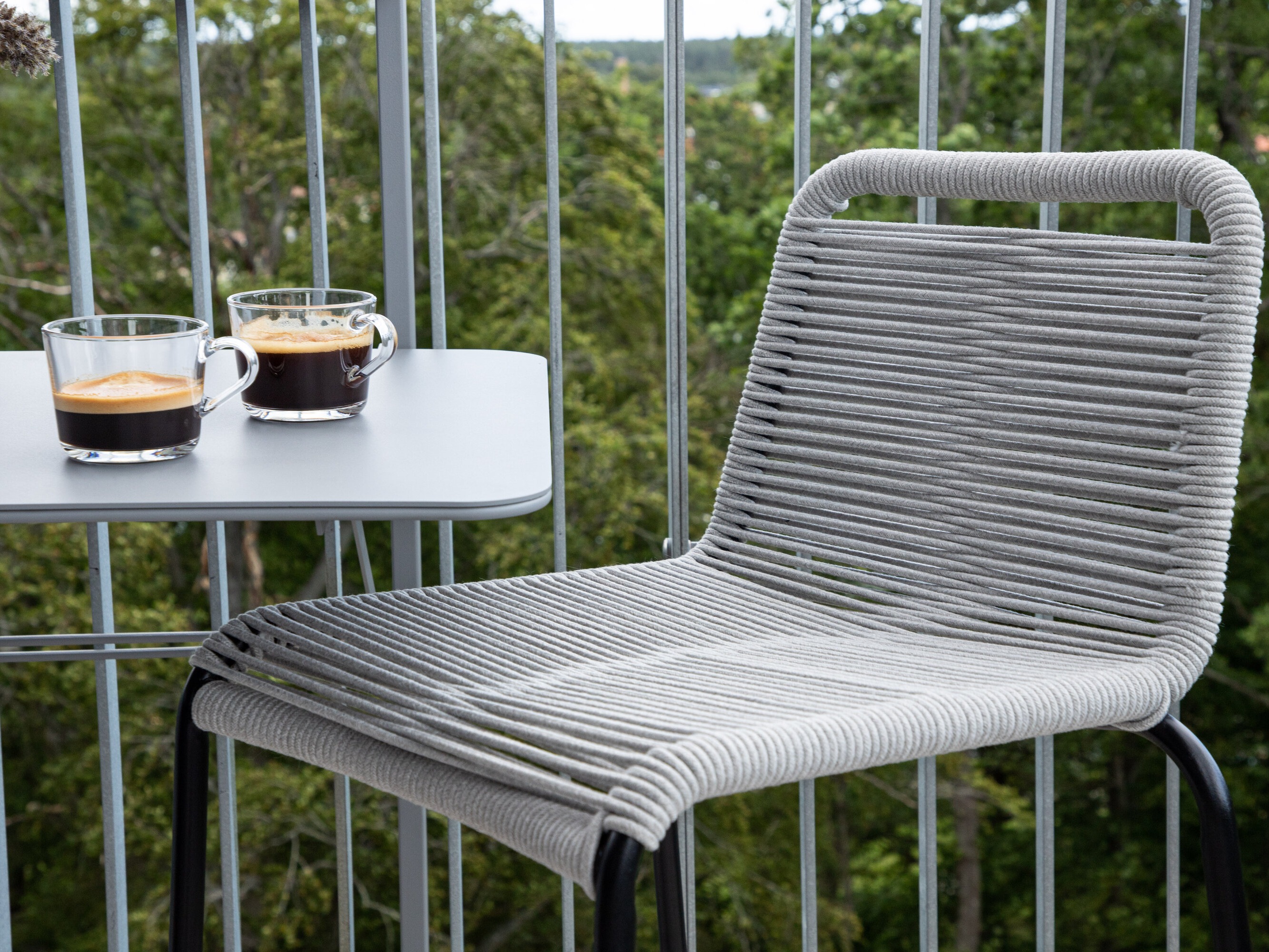 Sgabelli da bar da giardino Dallas 3398 (Grigio chiaro)