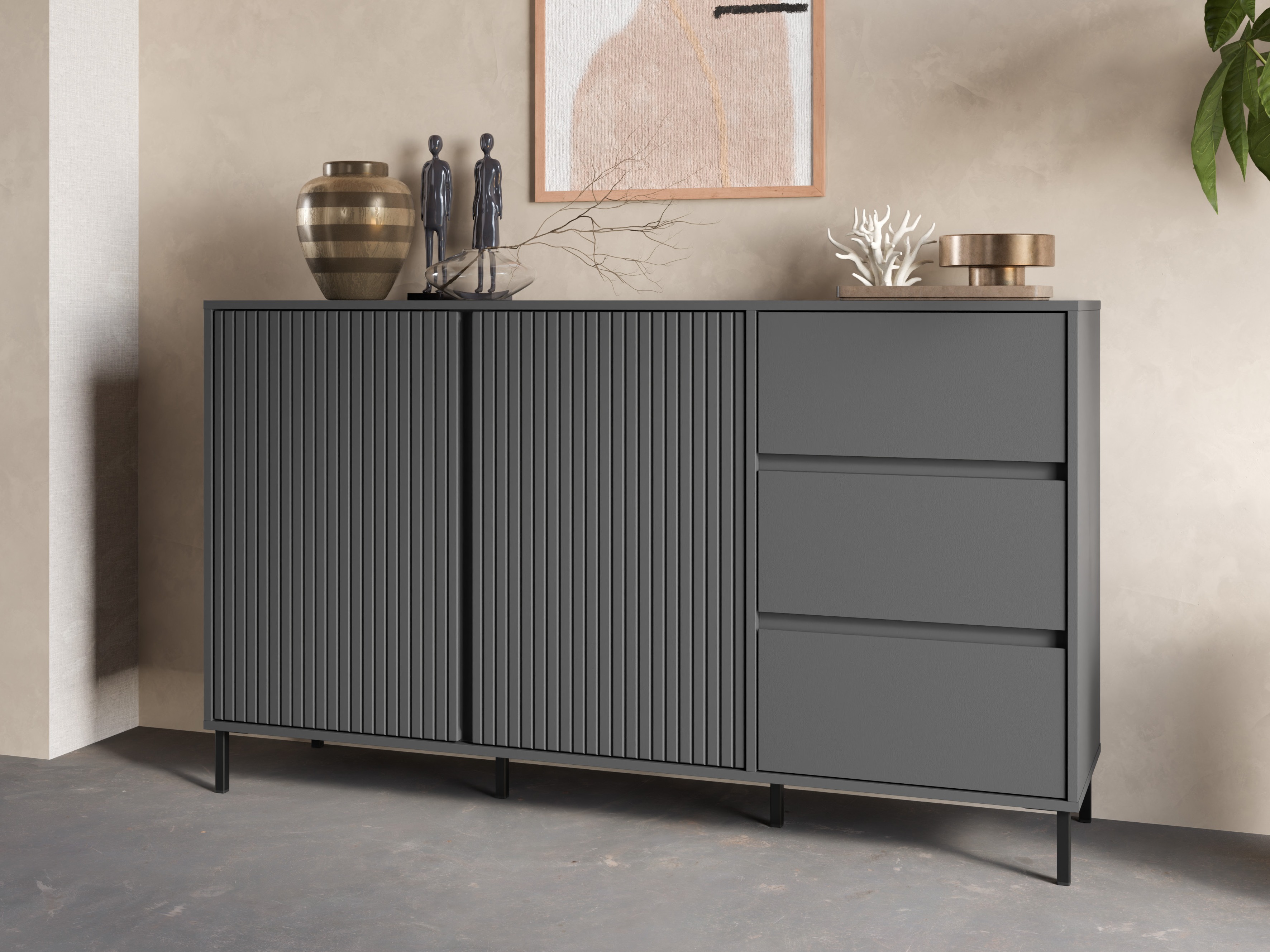 Cassettiera Ruvrevi 102 (Antracite)