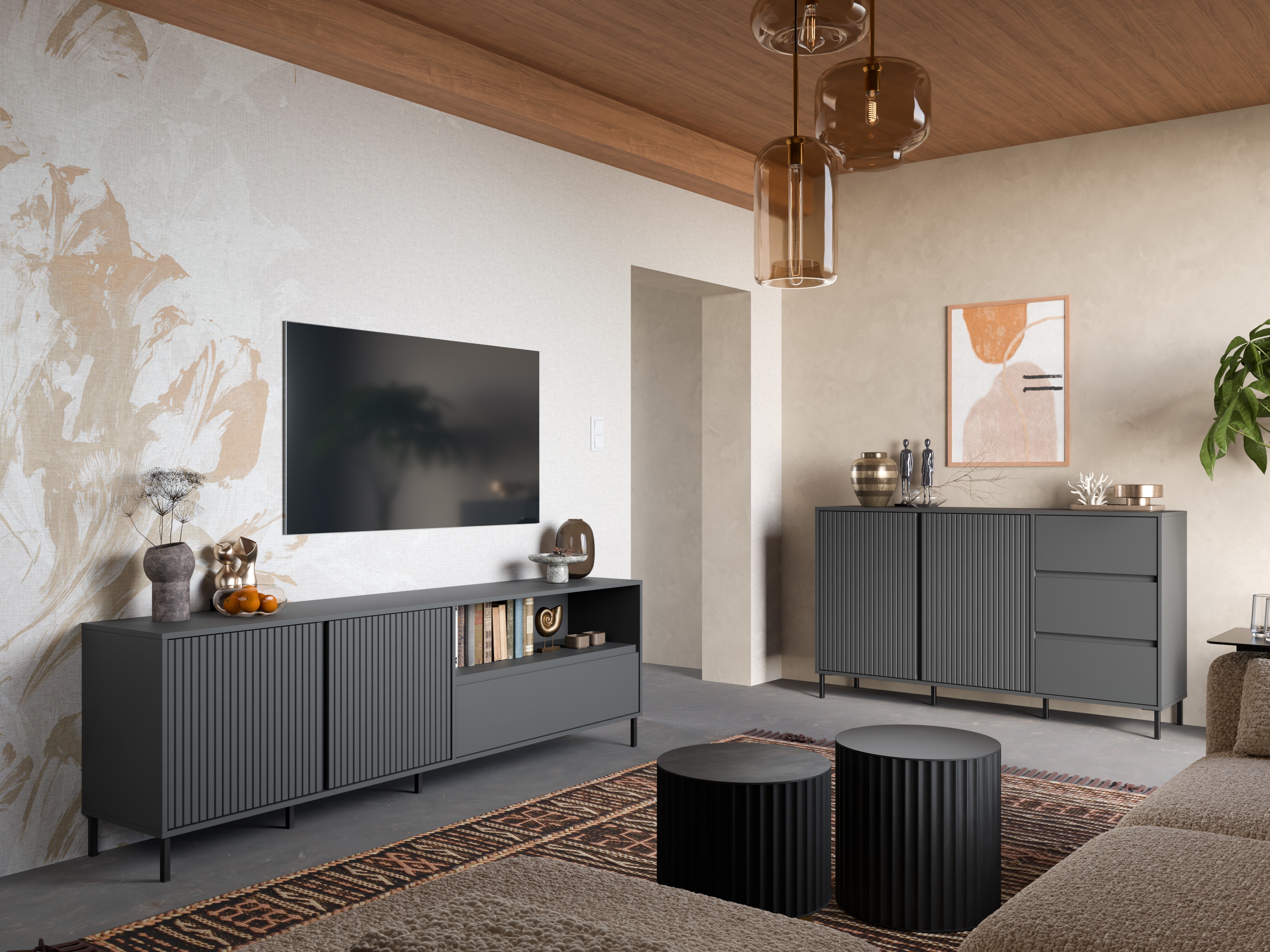 Cassettiera Ruvrevi 102 (Antracite)