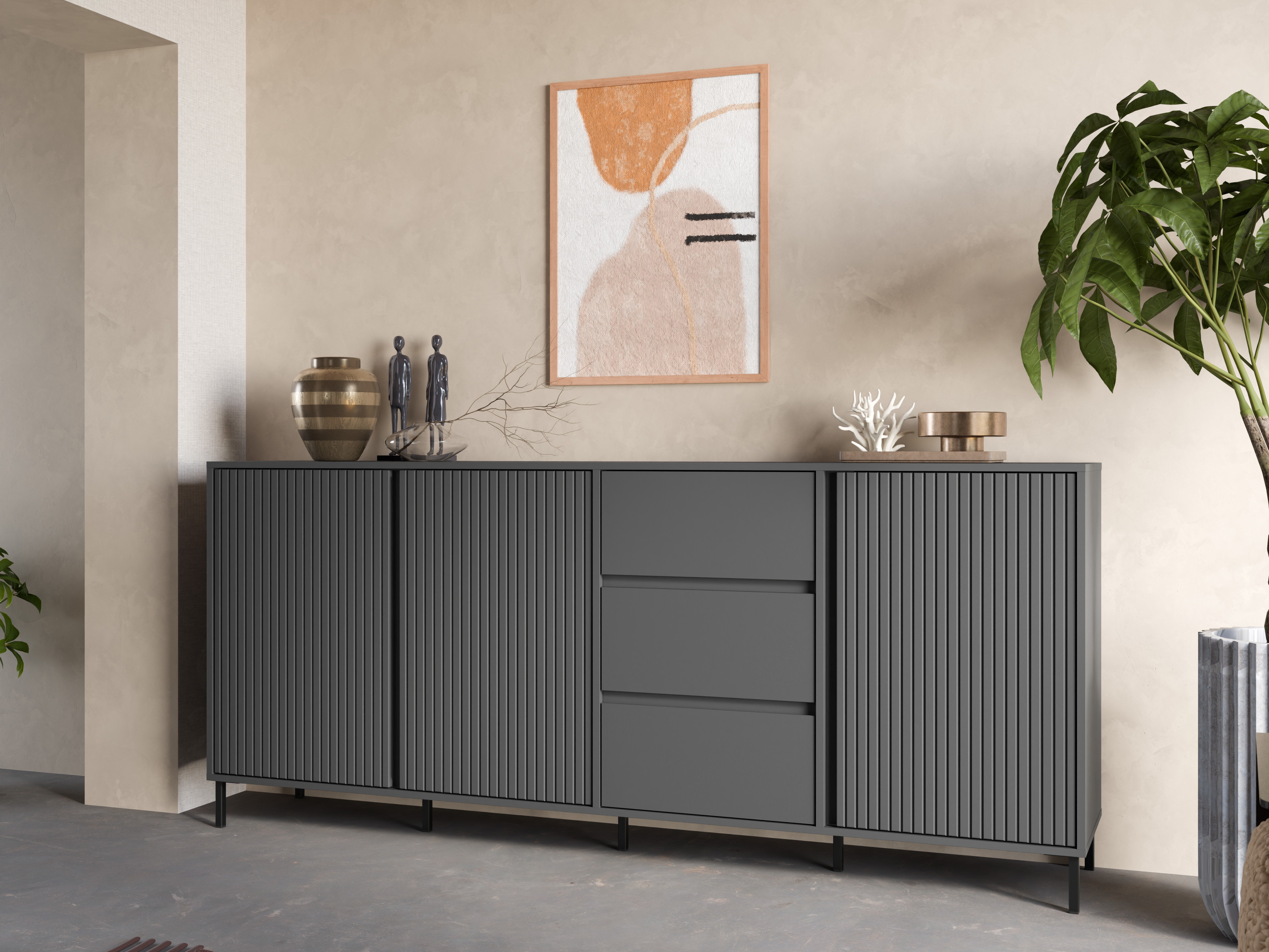 Cassettiera Ruvrevi 103 (Antracite)