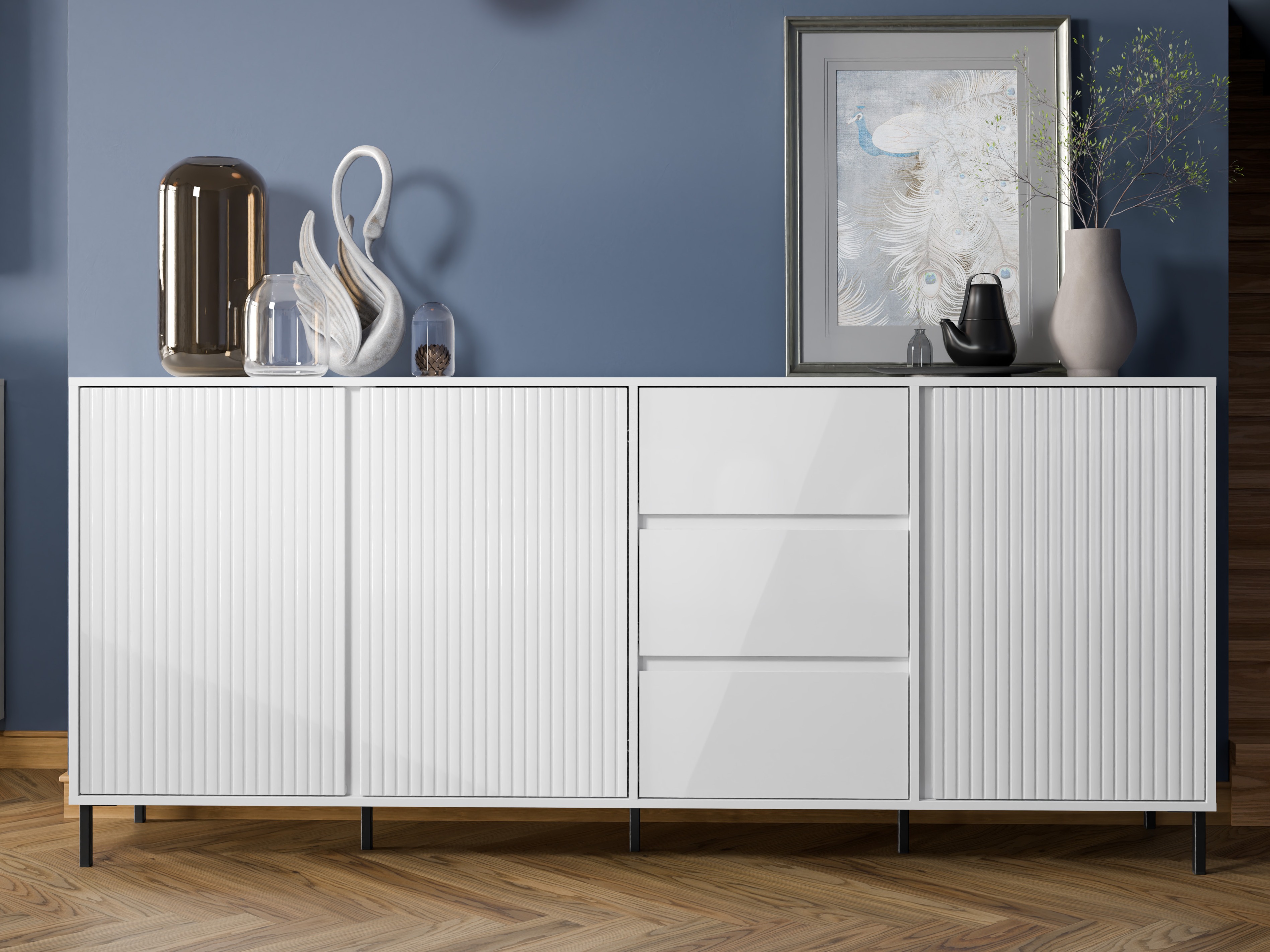 Cassettiera Ruvrevi 103 (Bianco)