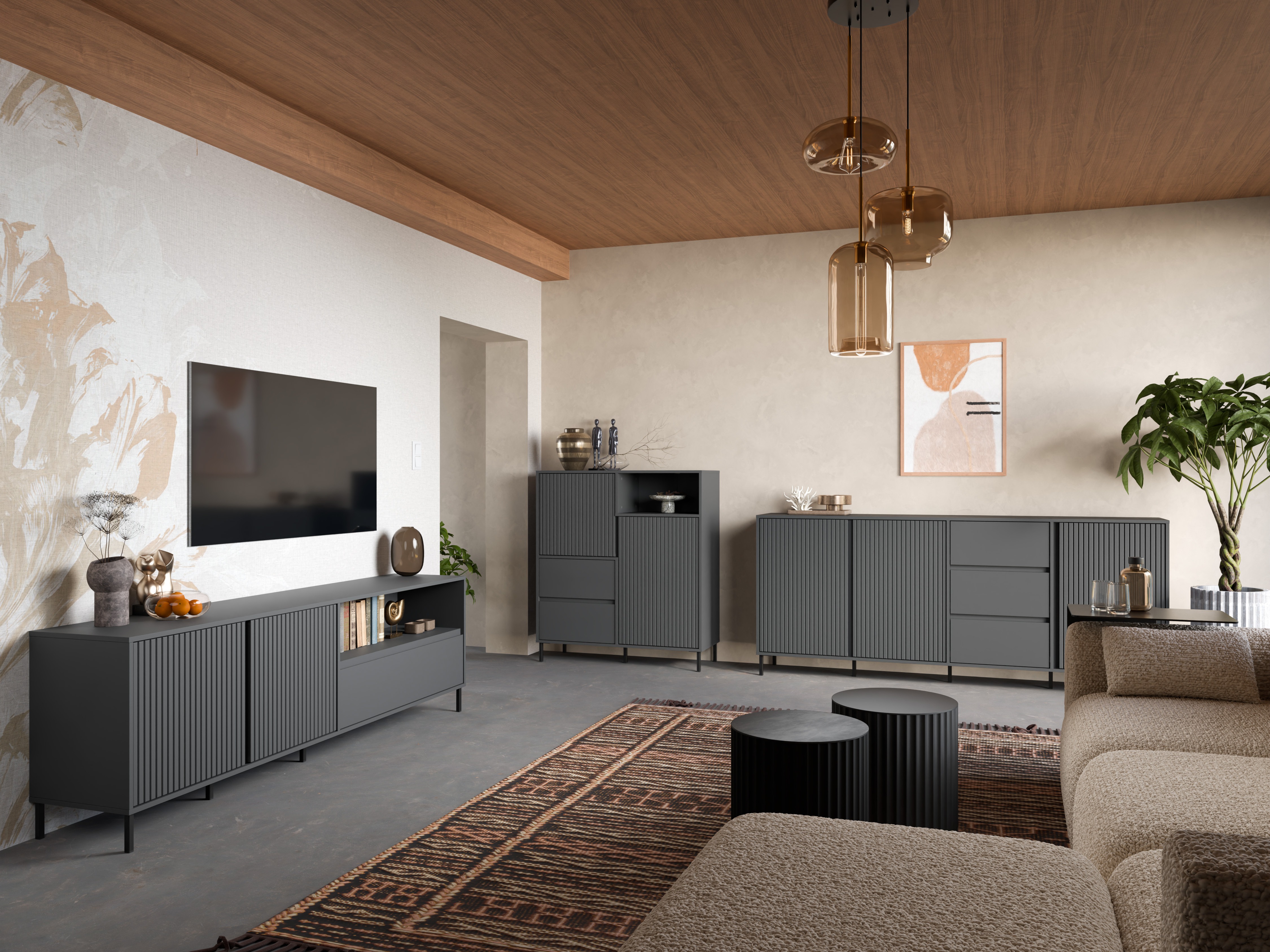 Cassettiera Ruvrevi 104 (Antracite)