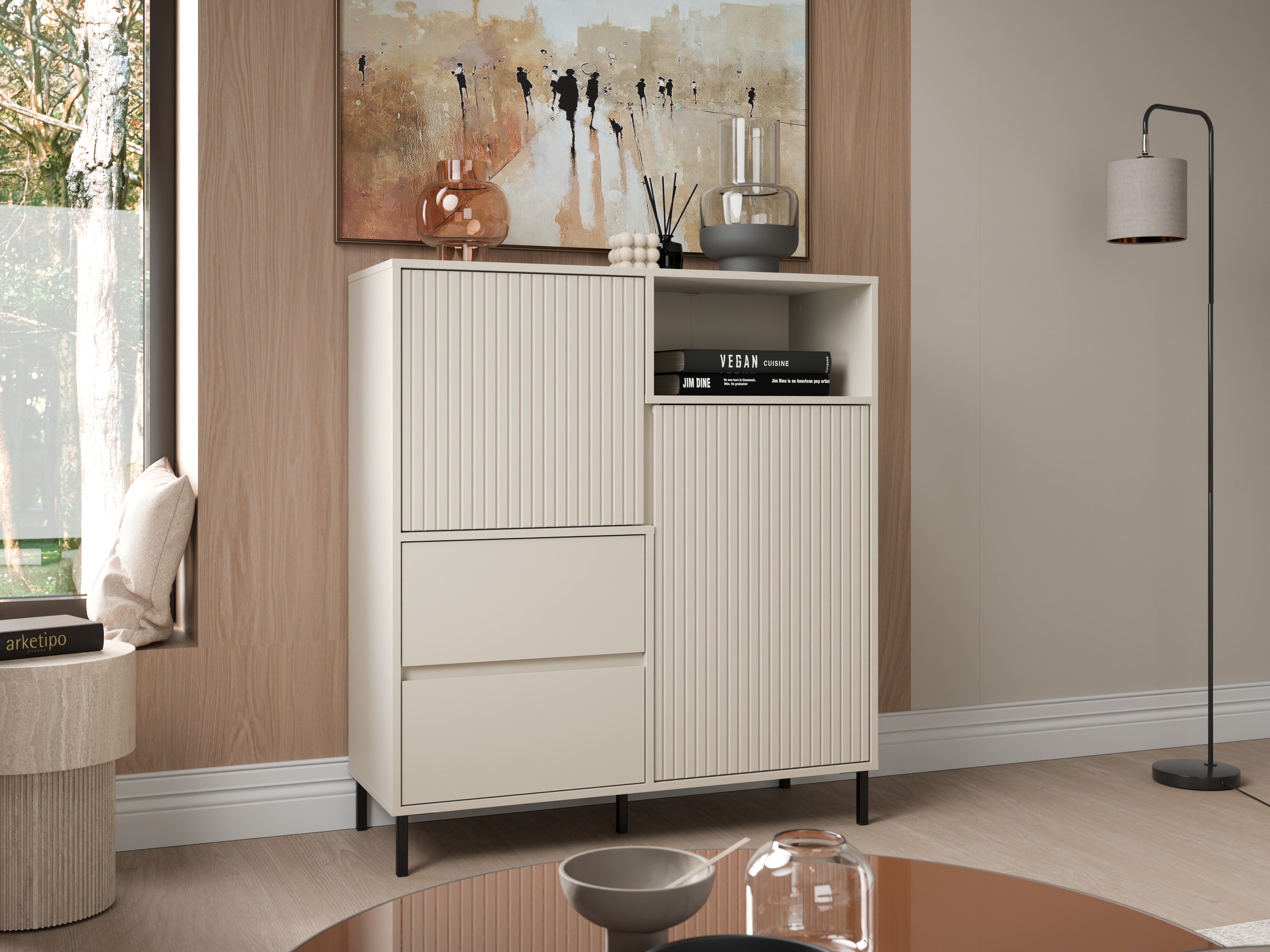 Cassettiera Ruvrevi 104 (Cachemire)