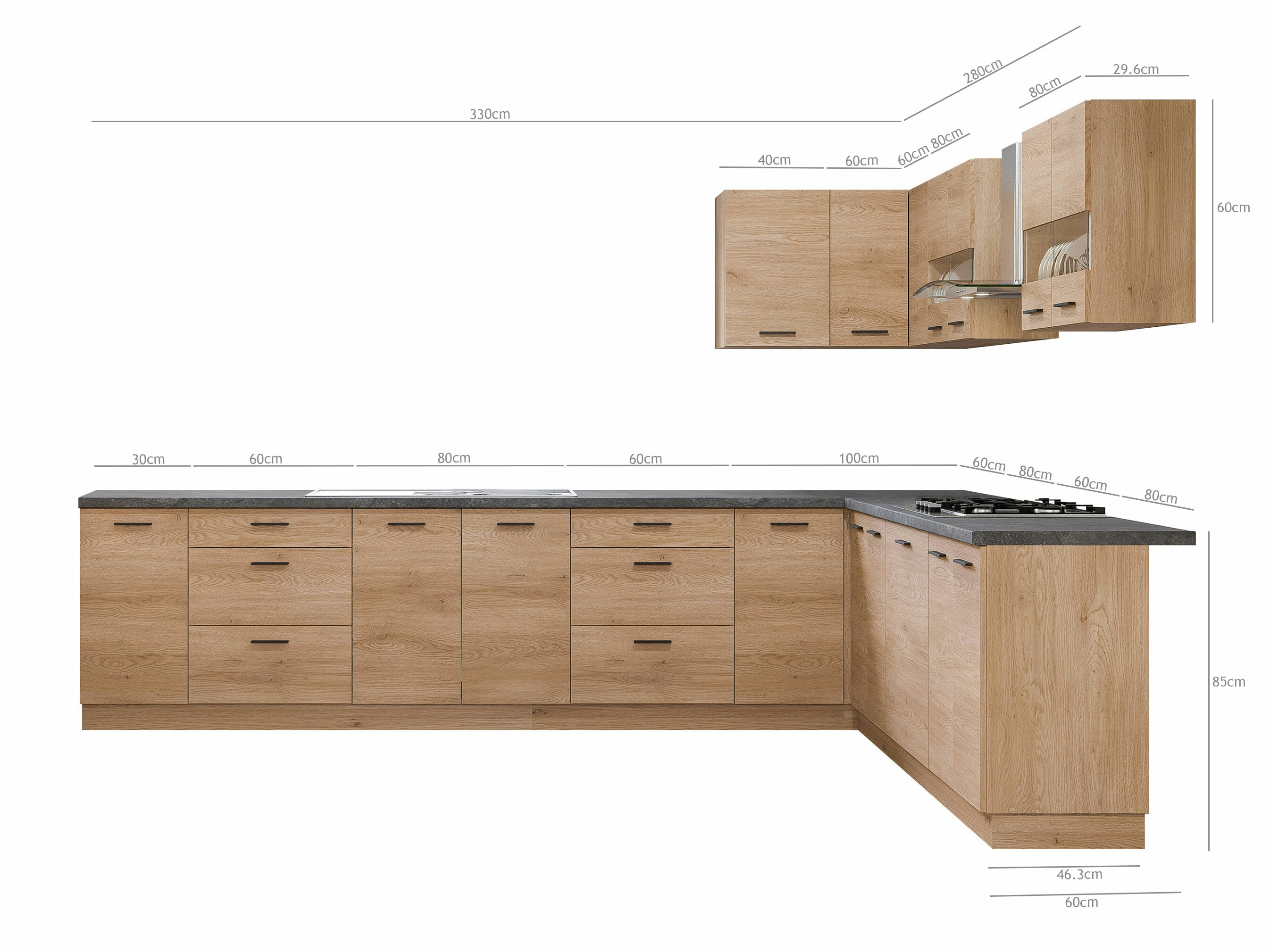 Set da cucina modulare Ati Torro 134