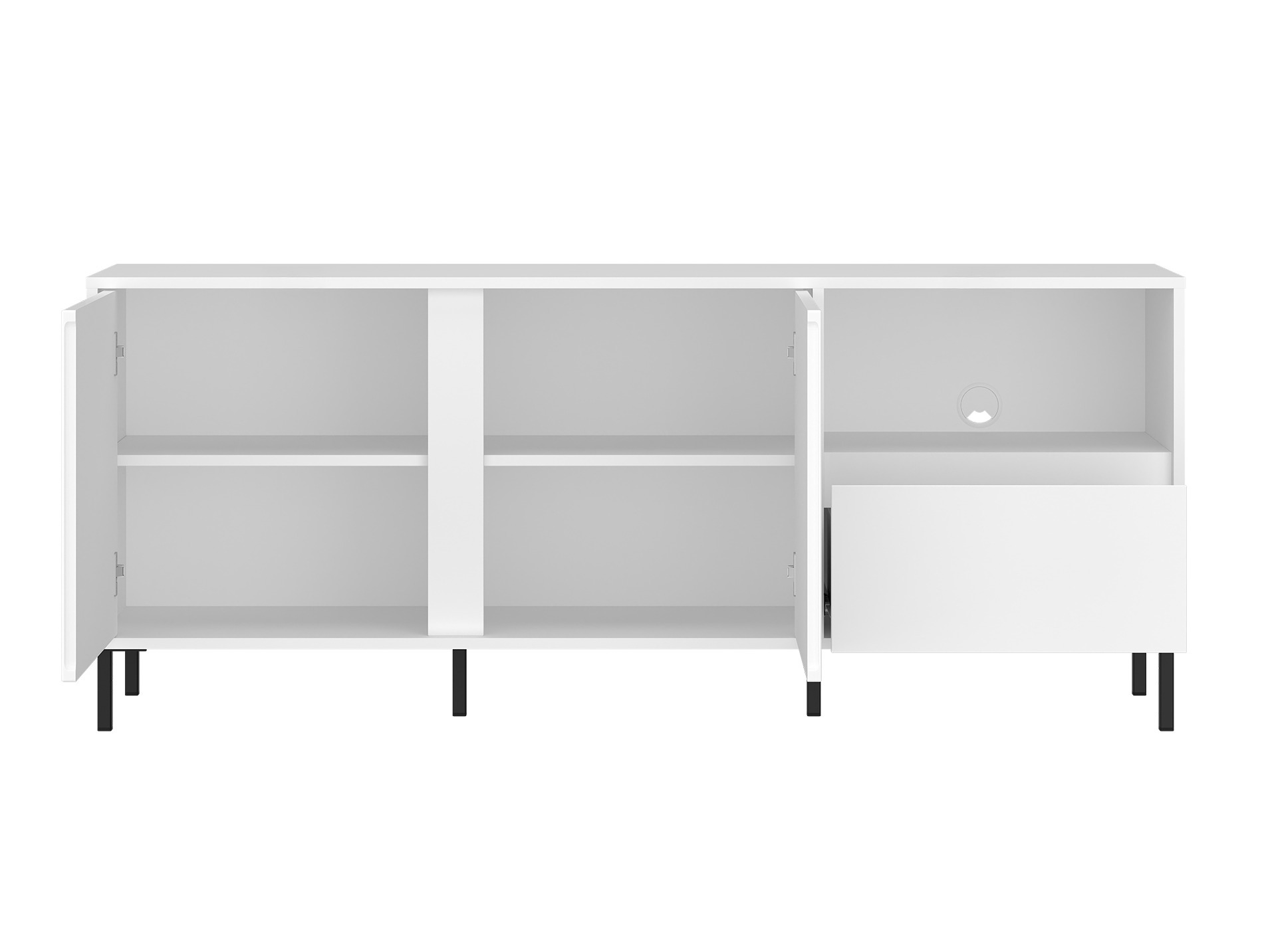 Parete attrezzata Ruvrevi 107 (Bianco)