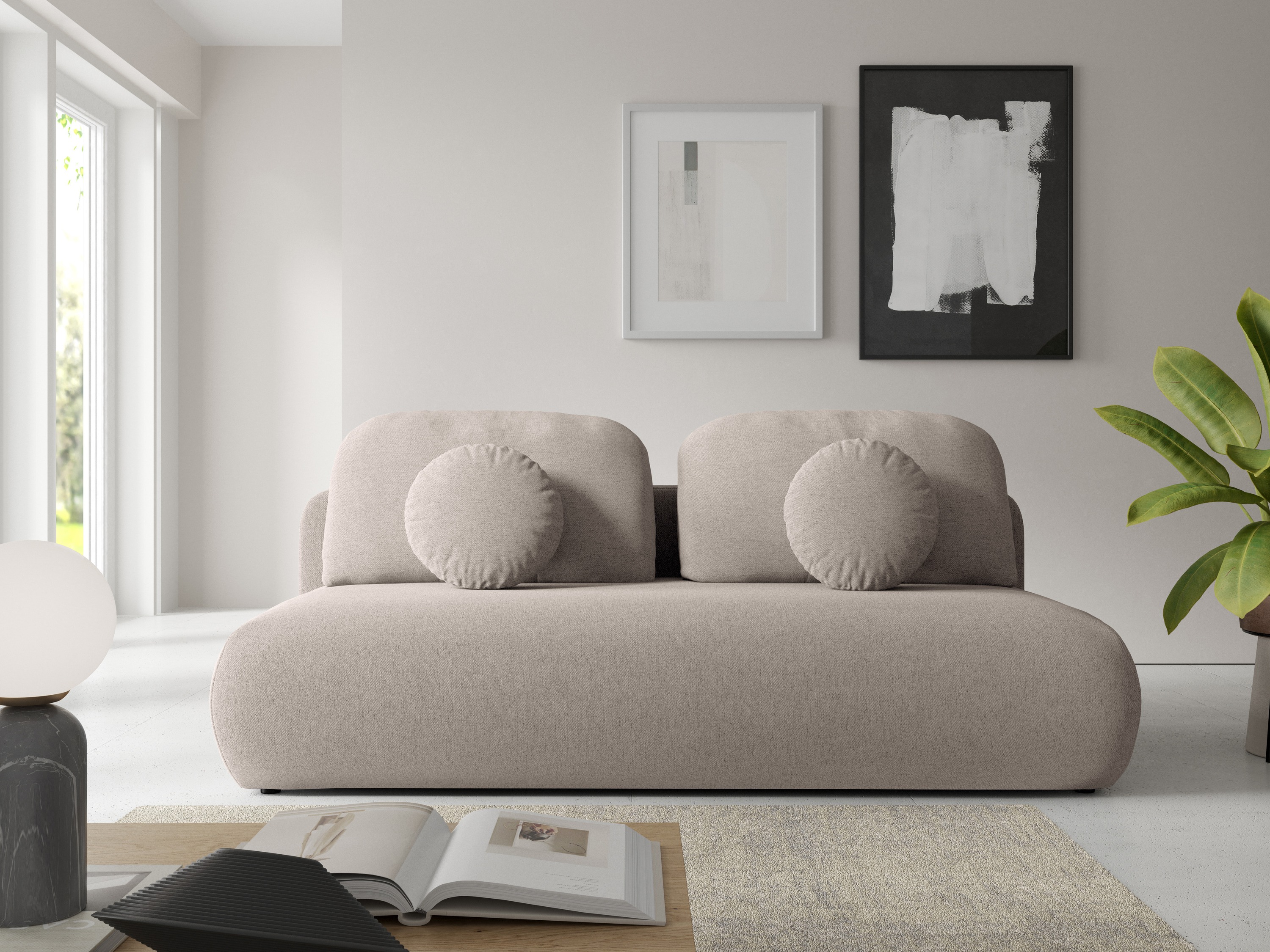 Divano letto Arcadia 102 (Neve 04)