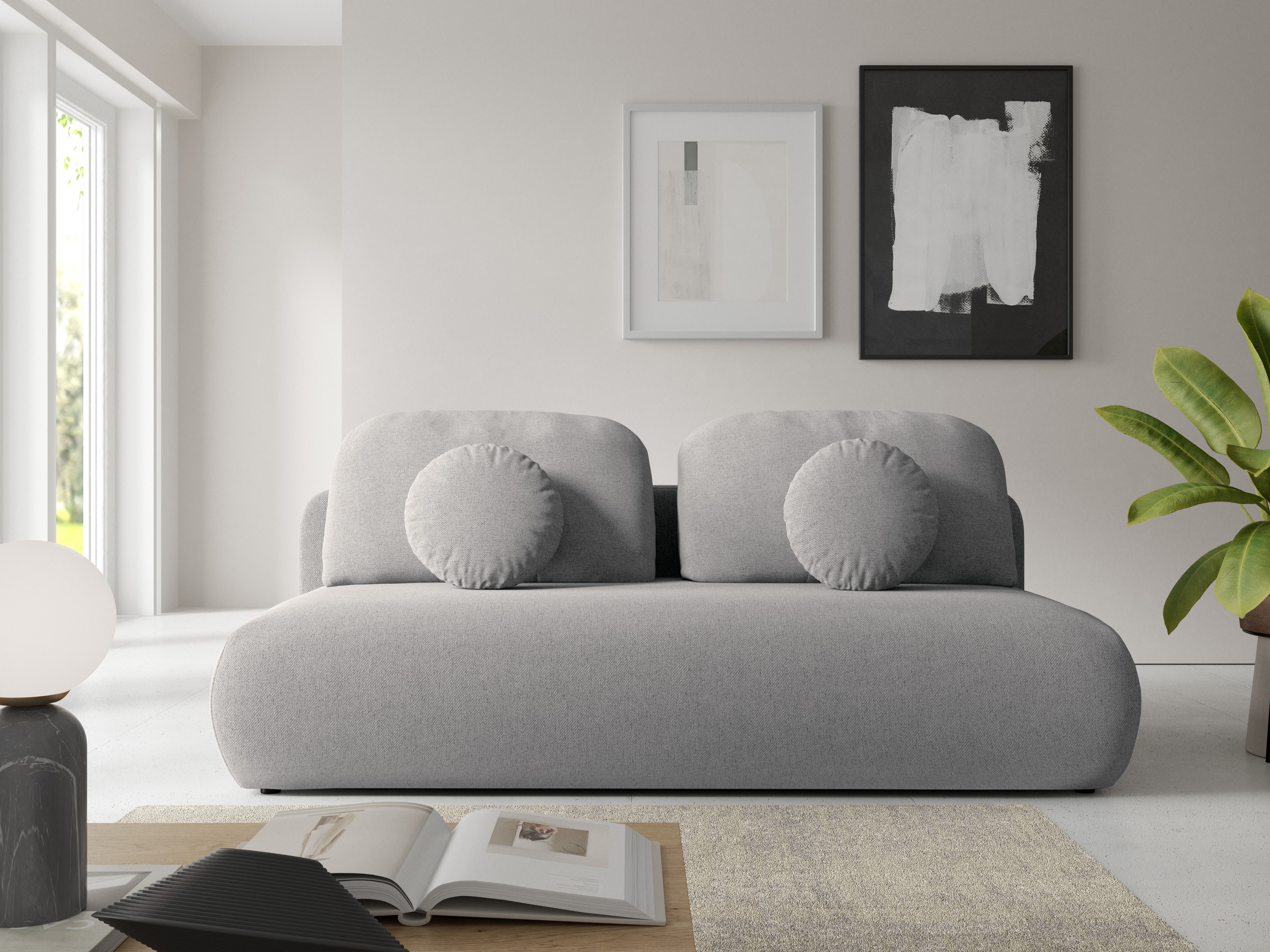 Divano letto Arcadia 102 (Neve 83)