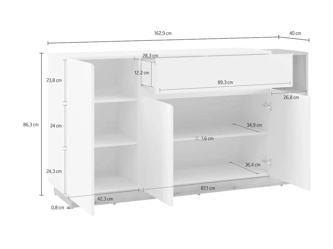 Cassettiera Ontario 168