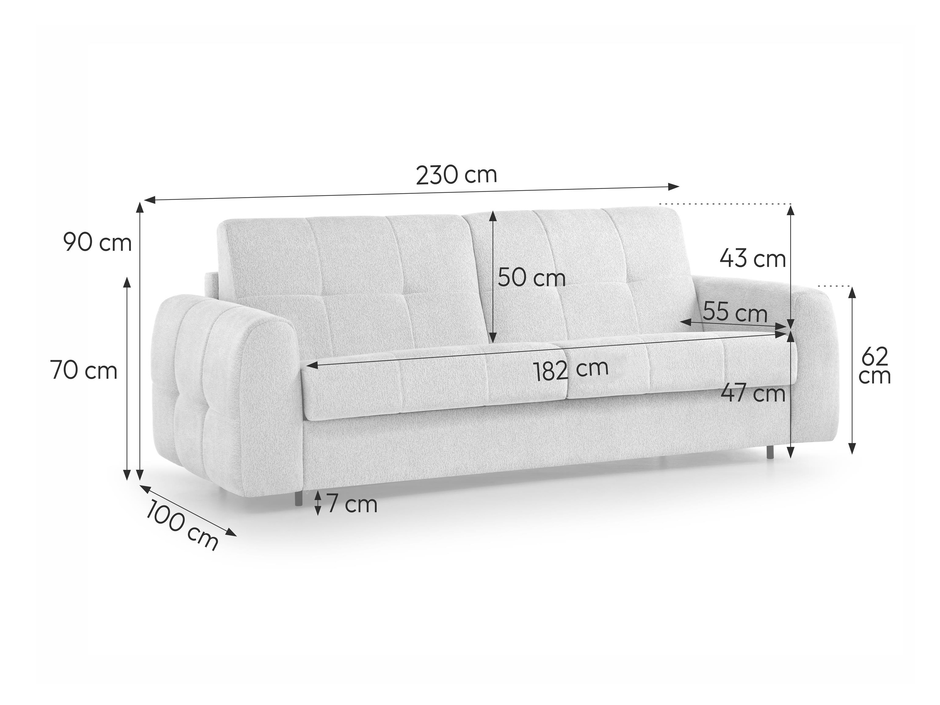 Divano letto Margate 126 (Misterio 03)