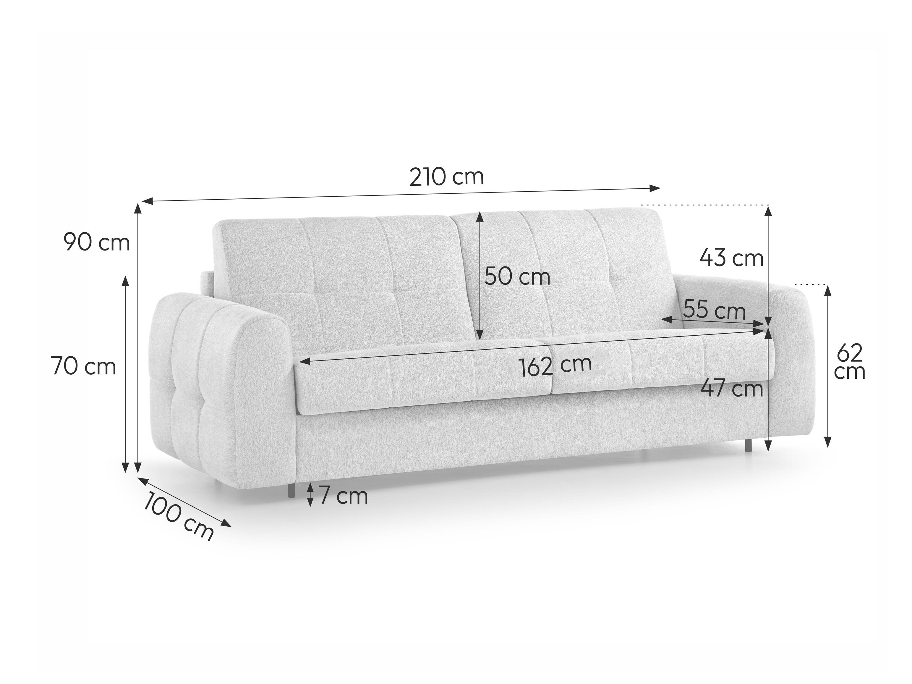 Divano letto Margate 126 (Misterio 40)