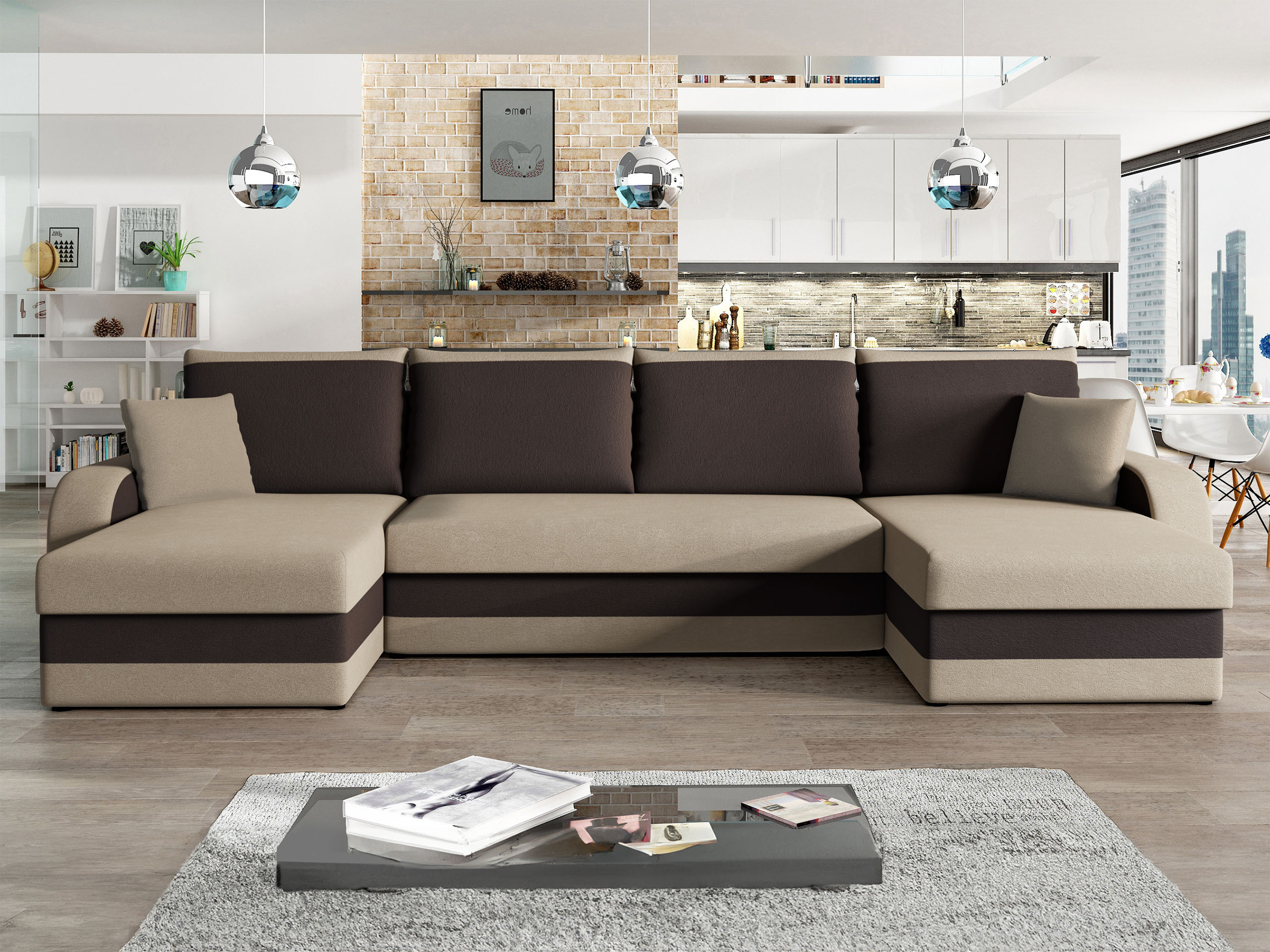 Divano angolare Comfivo Melissa IV (Alova 07 + Alova 68)