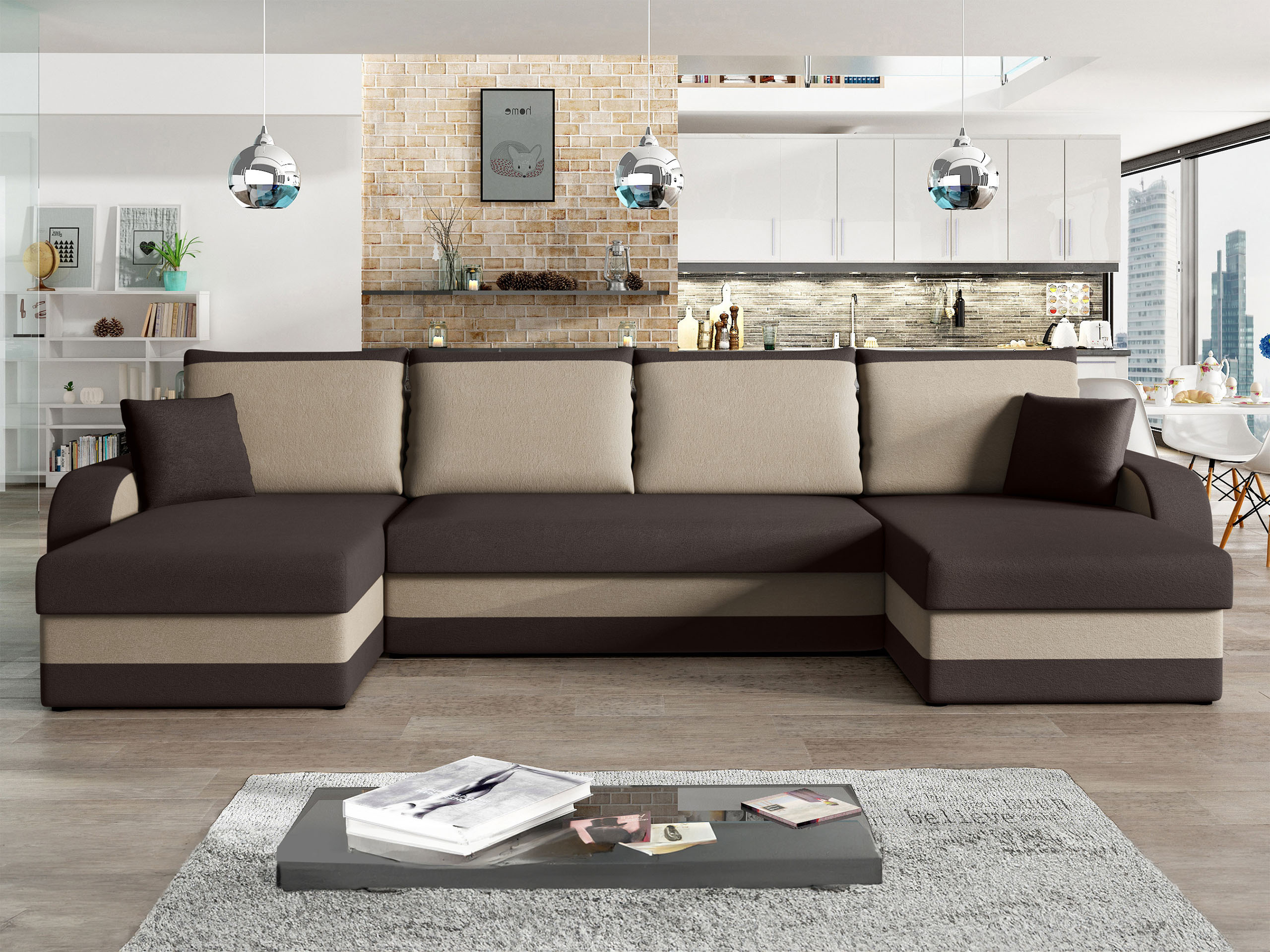 Divano angolare Comfivo Melissa IV (Alova 68 + Alova 07)