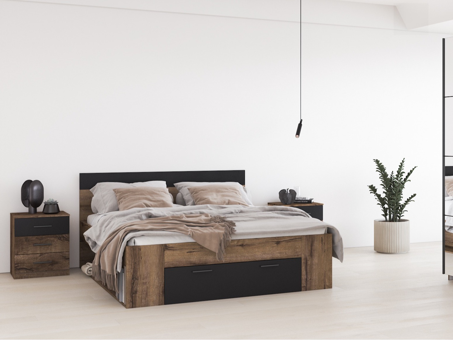 Letto Melvele 108 (Quercia del Monastery + Nero)
