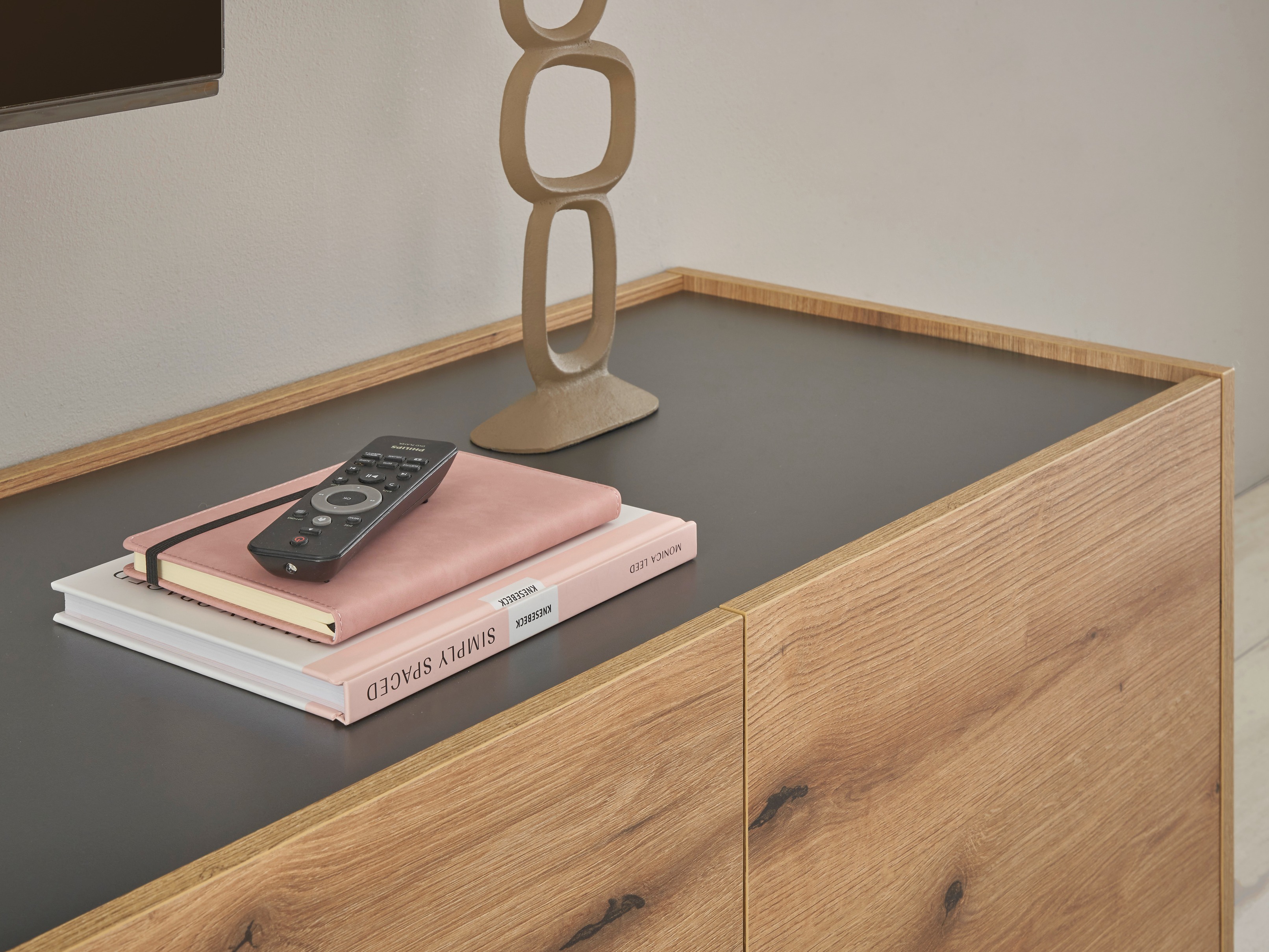 Parete attrezzata Elbsori 131 (Quercia + Antracite)