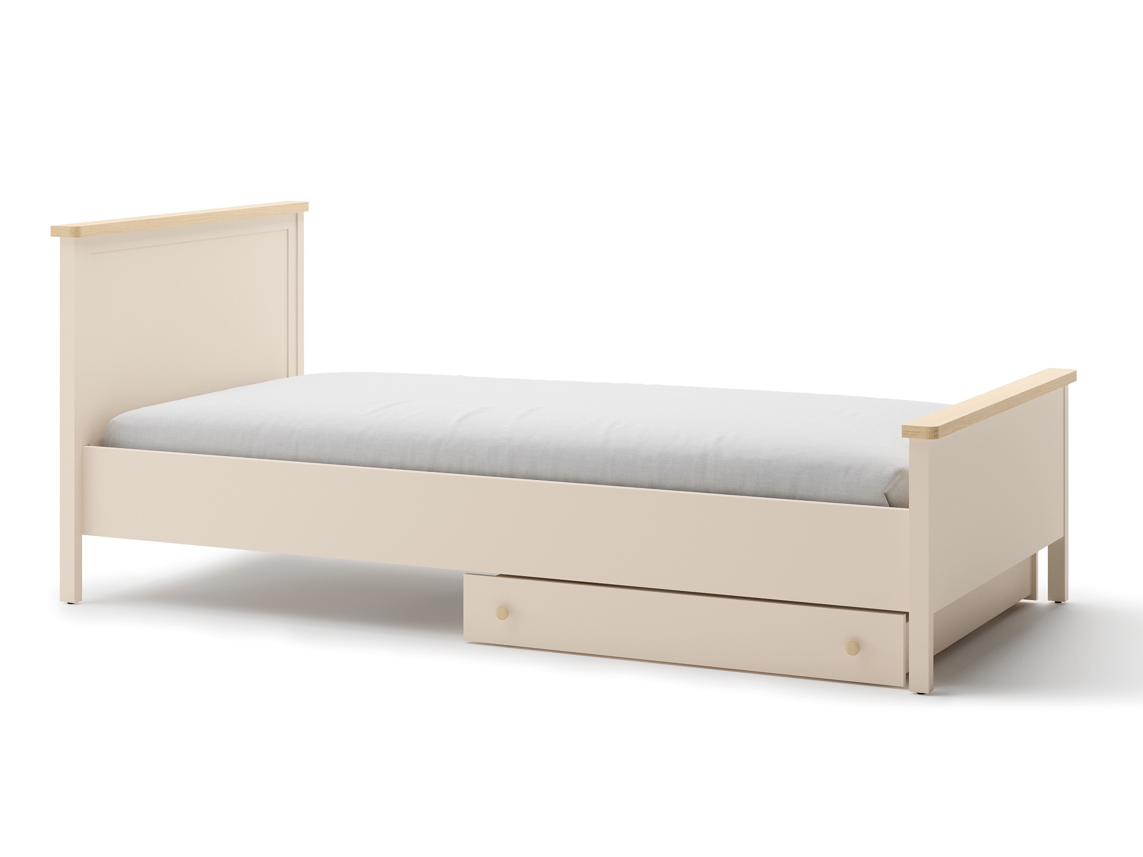 Letto Romelbo 148 (Beige + Quercia)