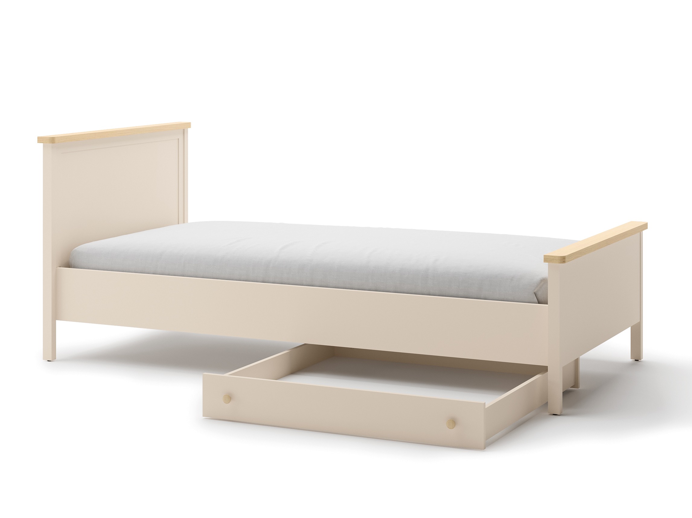 Letto Romelbo 148 (Beige + Quercia)