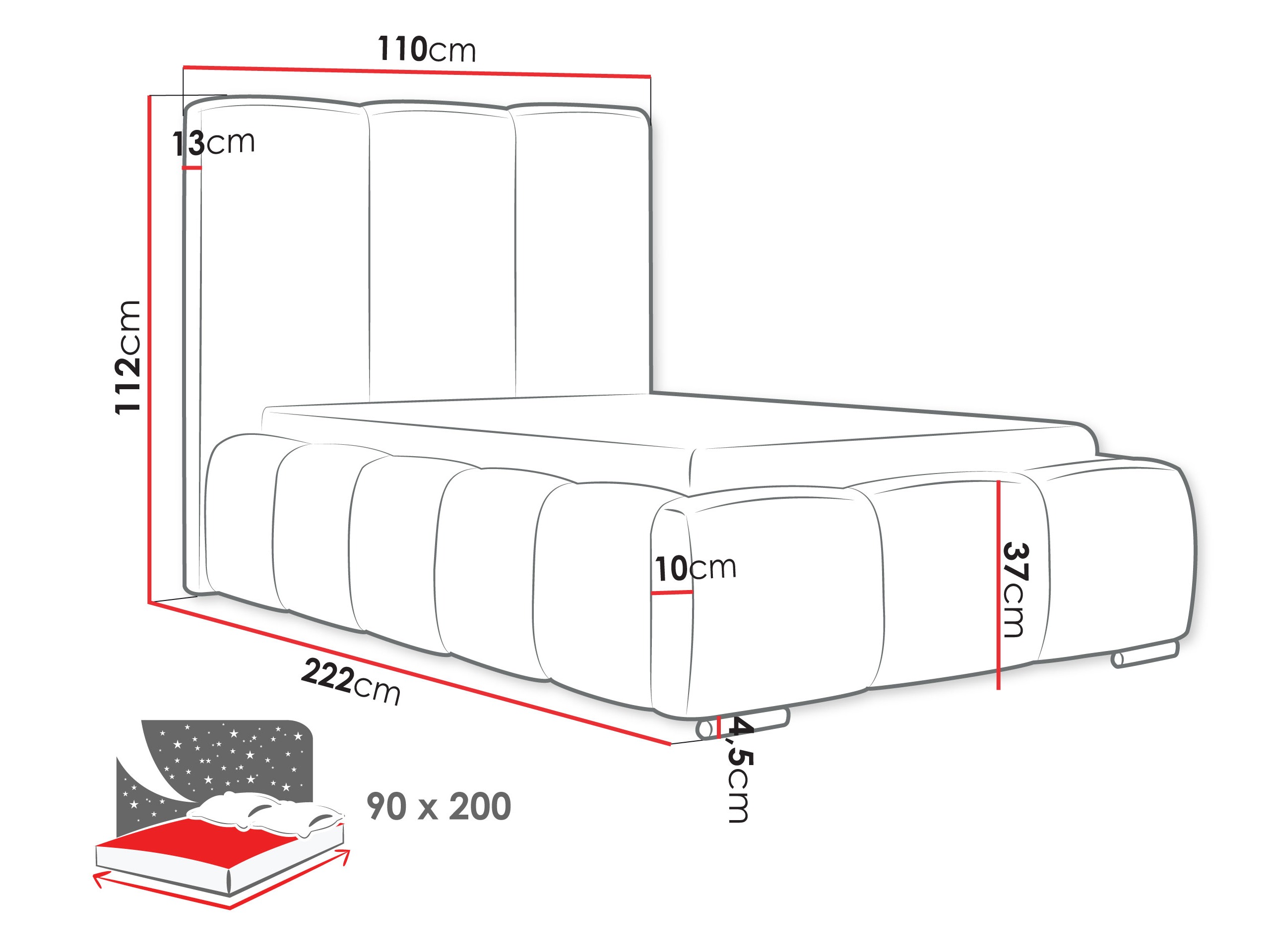 Letto TrendyNest Alceus II (Kronos 09)