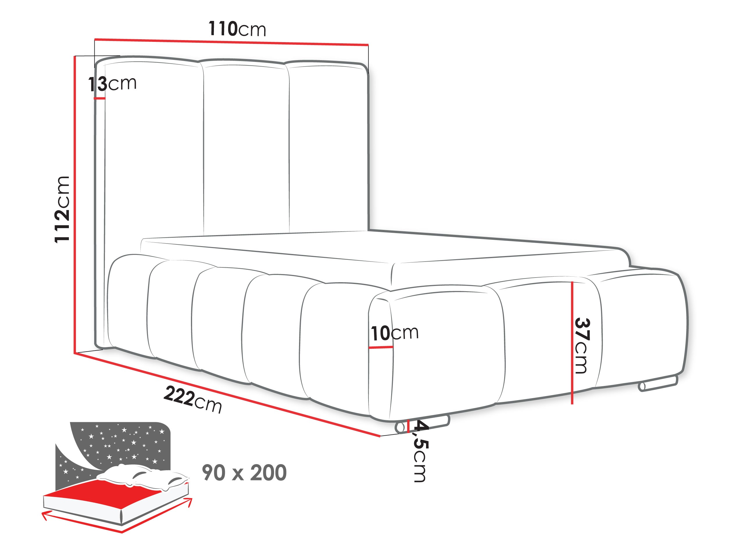 Letto TrendyNest Alceus II (Kronos 22)