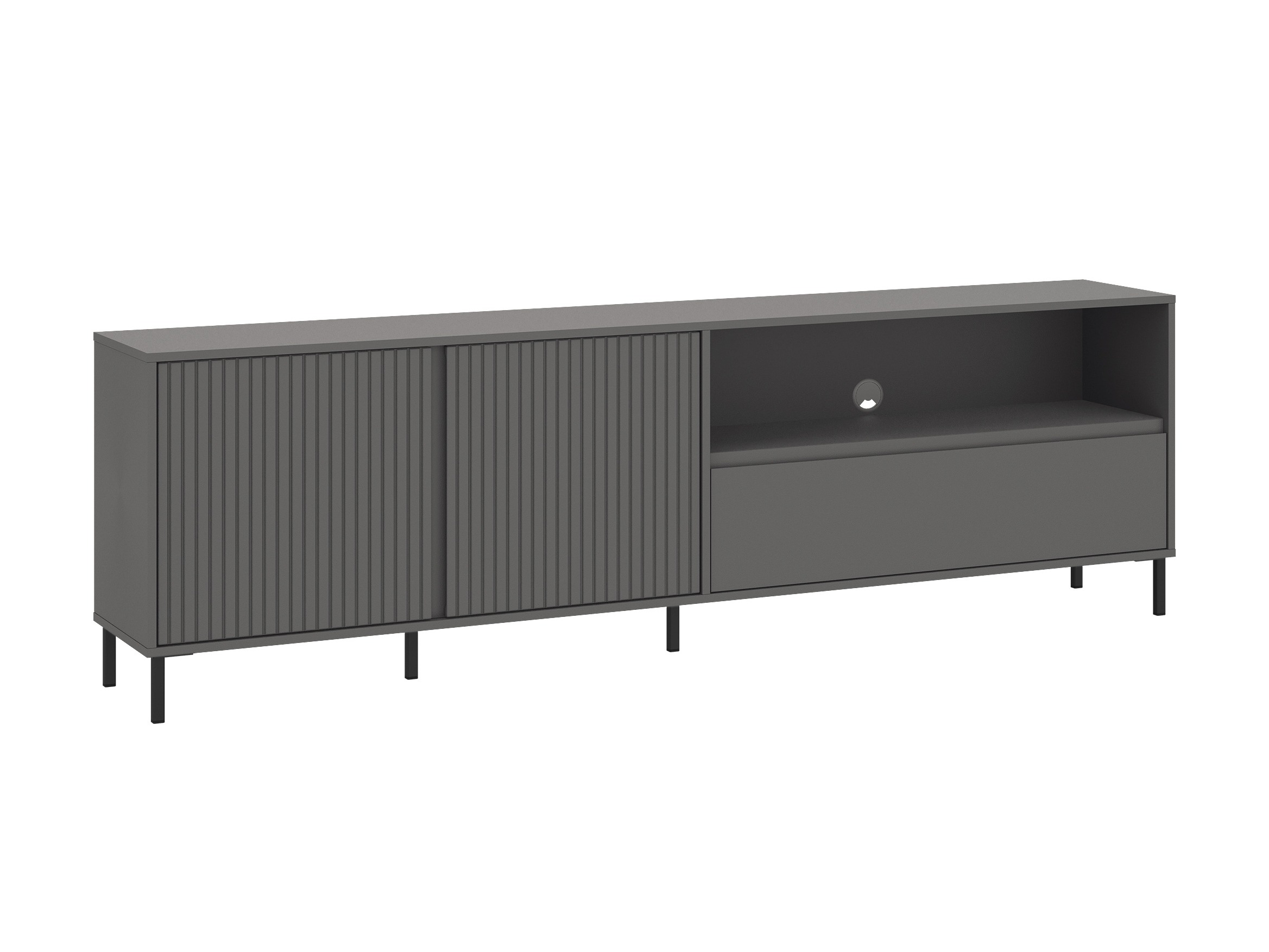 Parete attrezzata Ruvrevi 105 (Antracite)