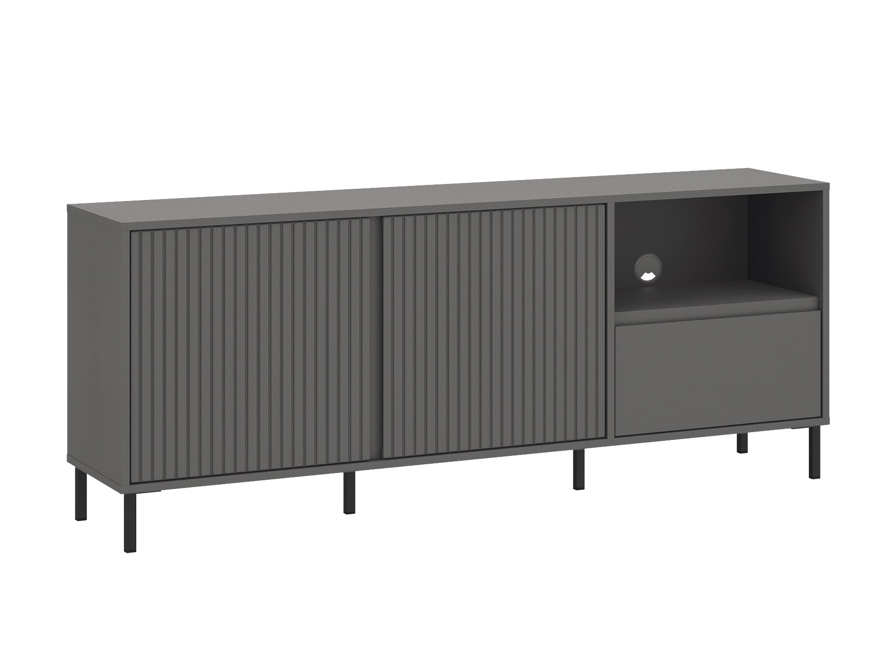 Parete attrezzata Ruvrevi 106 (Antracite)