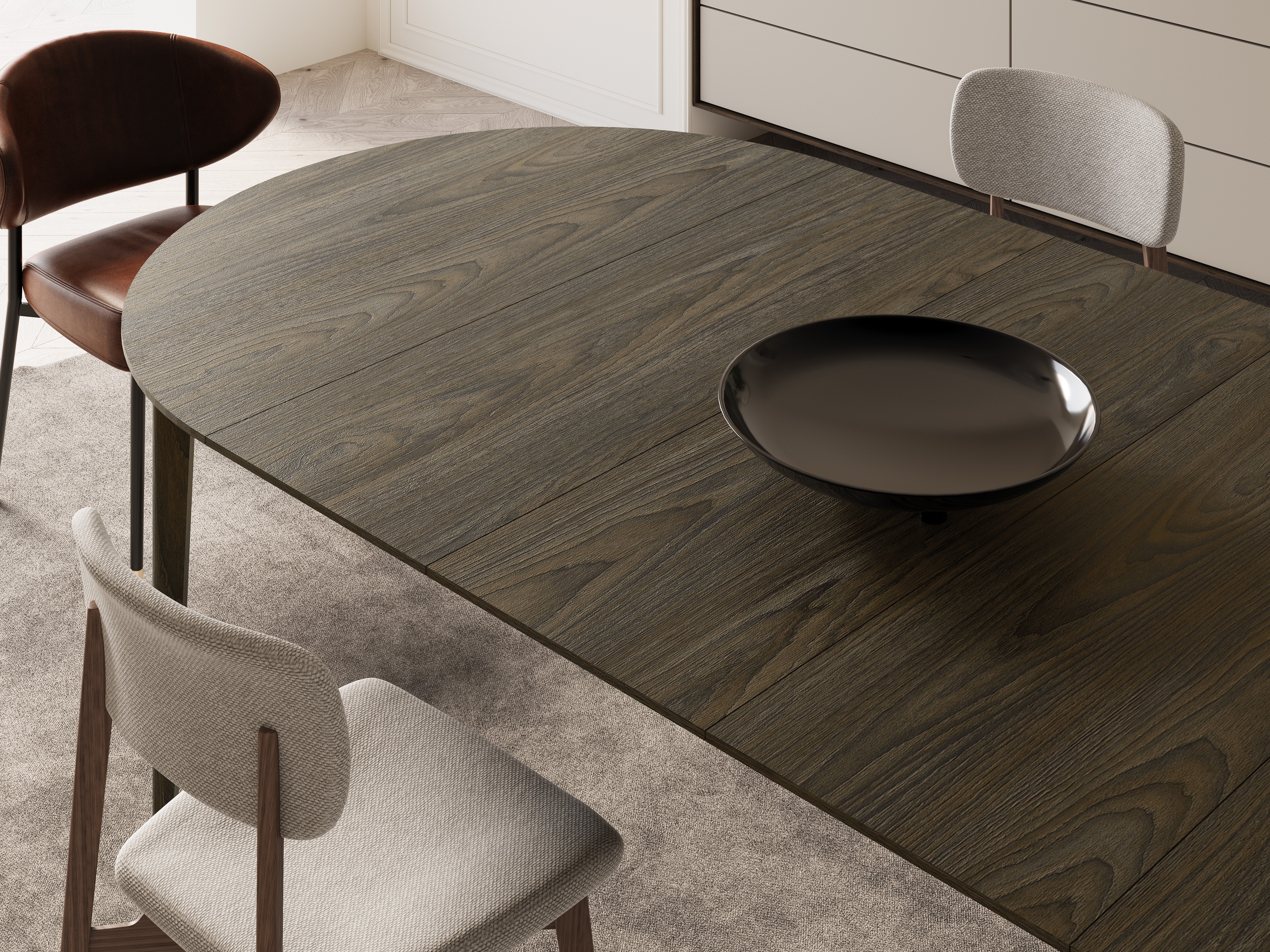 Tavolo Fresno 180 (Rovere moro)