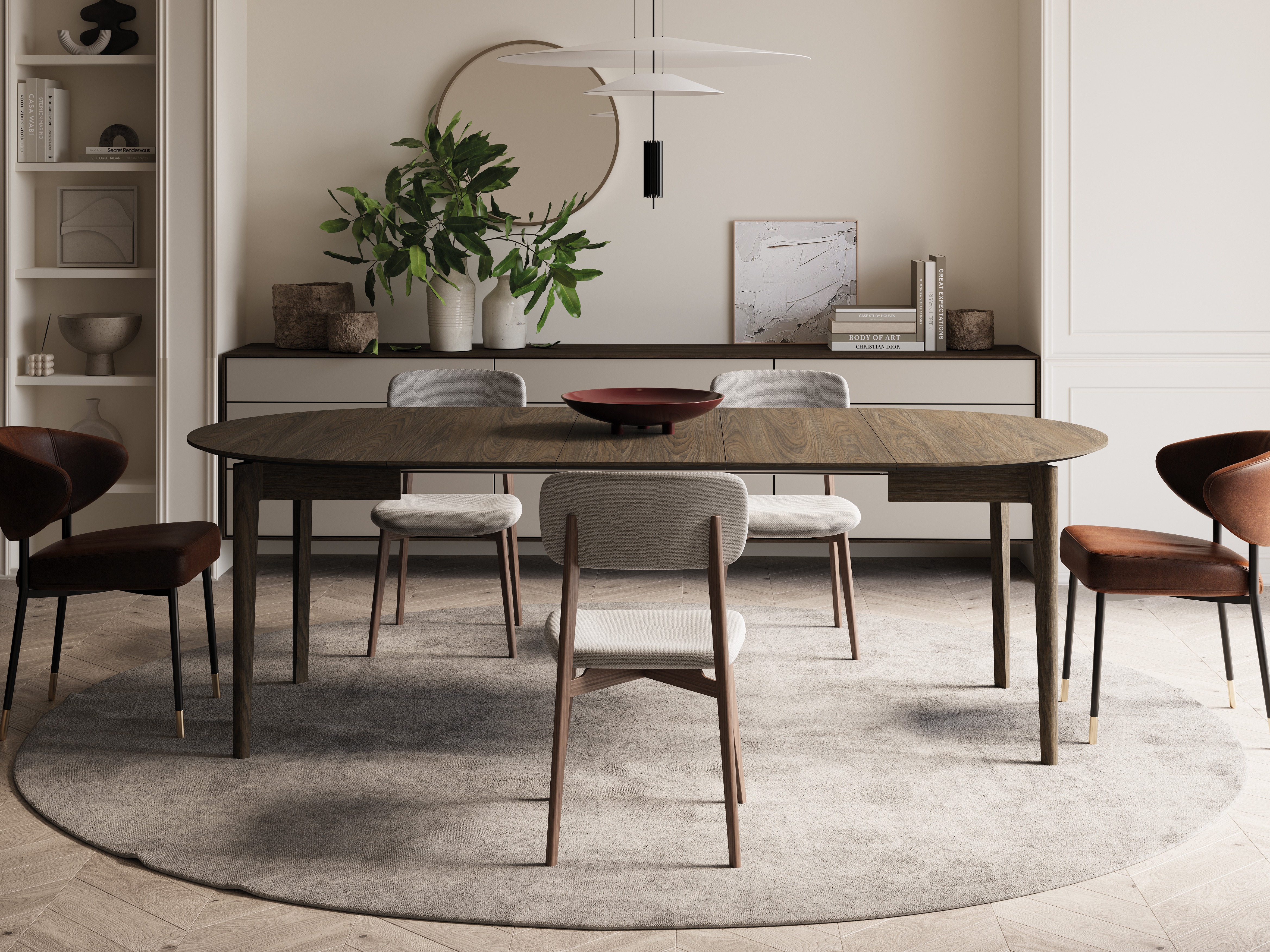 Tavolo Fresno 180 (Rovere moro)