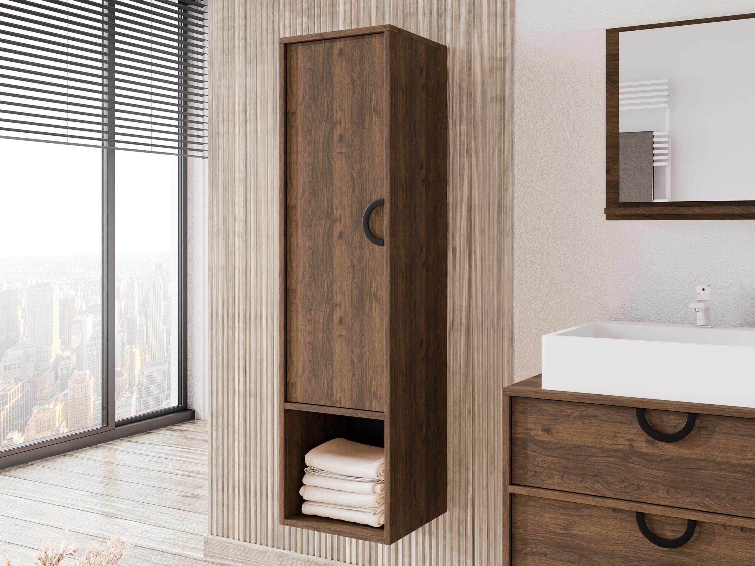 Mobiletto del bagno Sodalis (Noce)