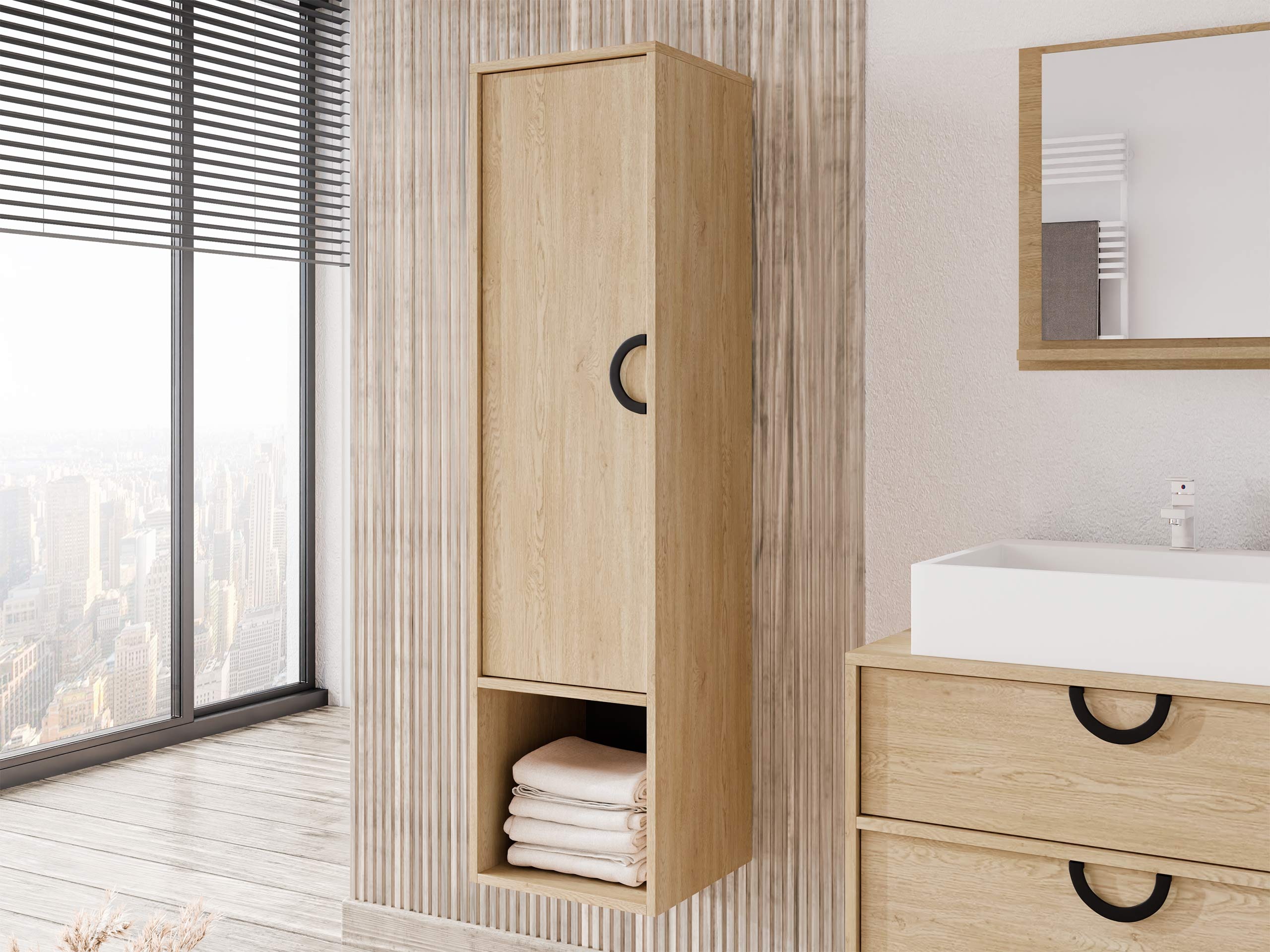 Mobiletto del bagno Sodalis (Quercia)