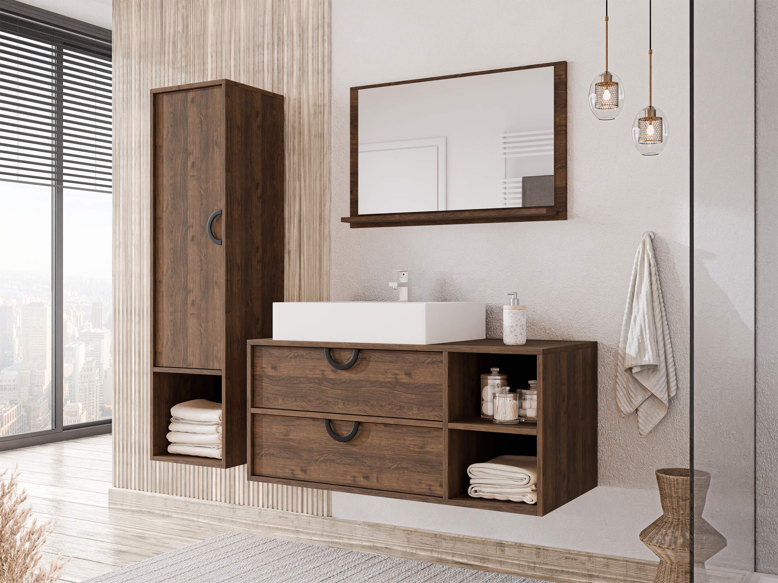 Set bagno Sodalis (Noce)
