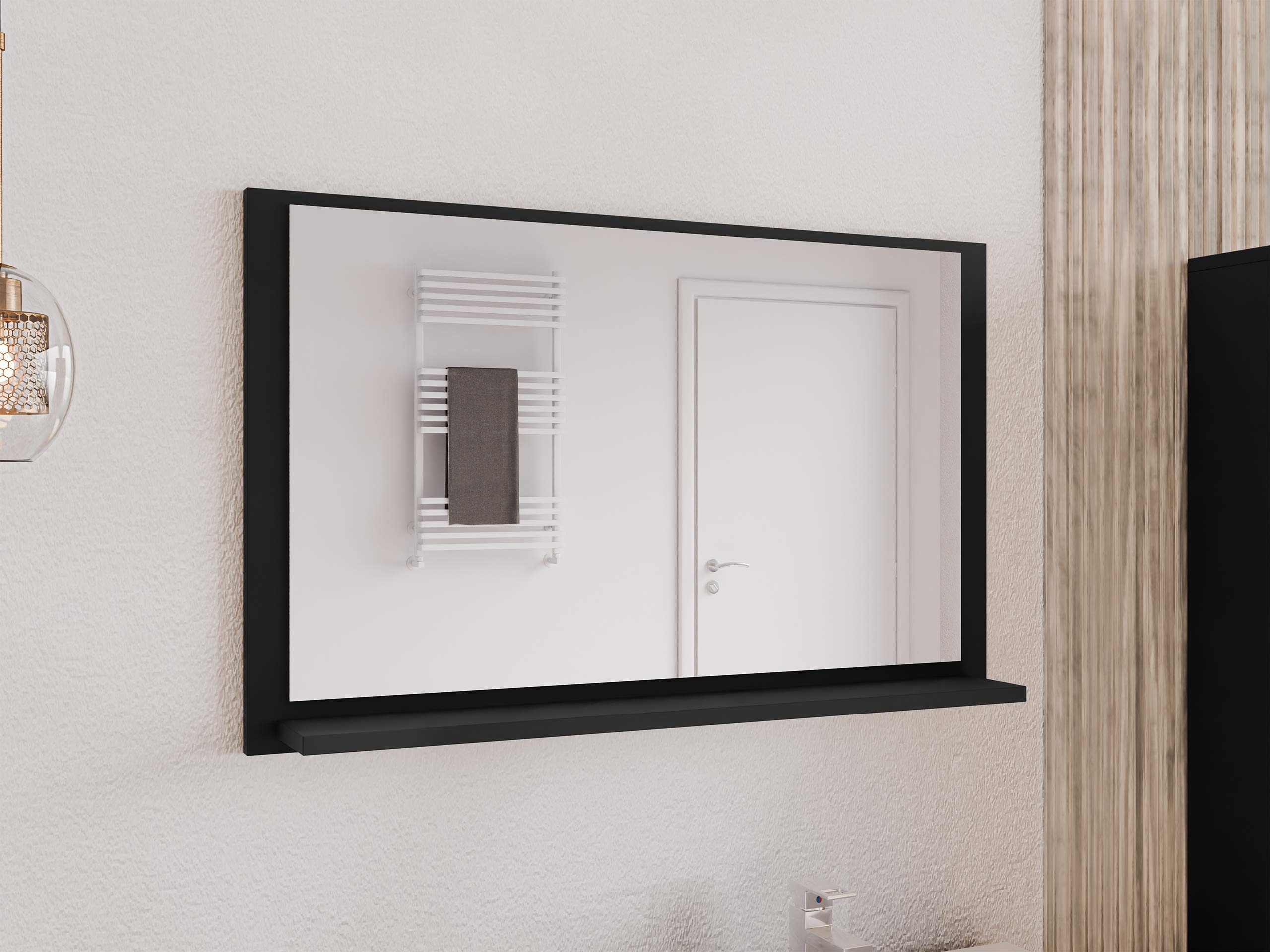 Specchio del bagno Sodalis (Nero)