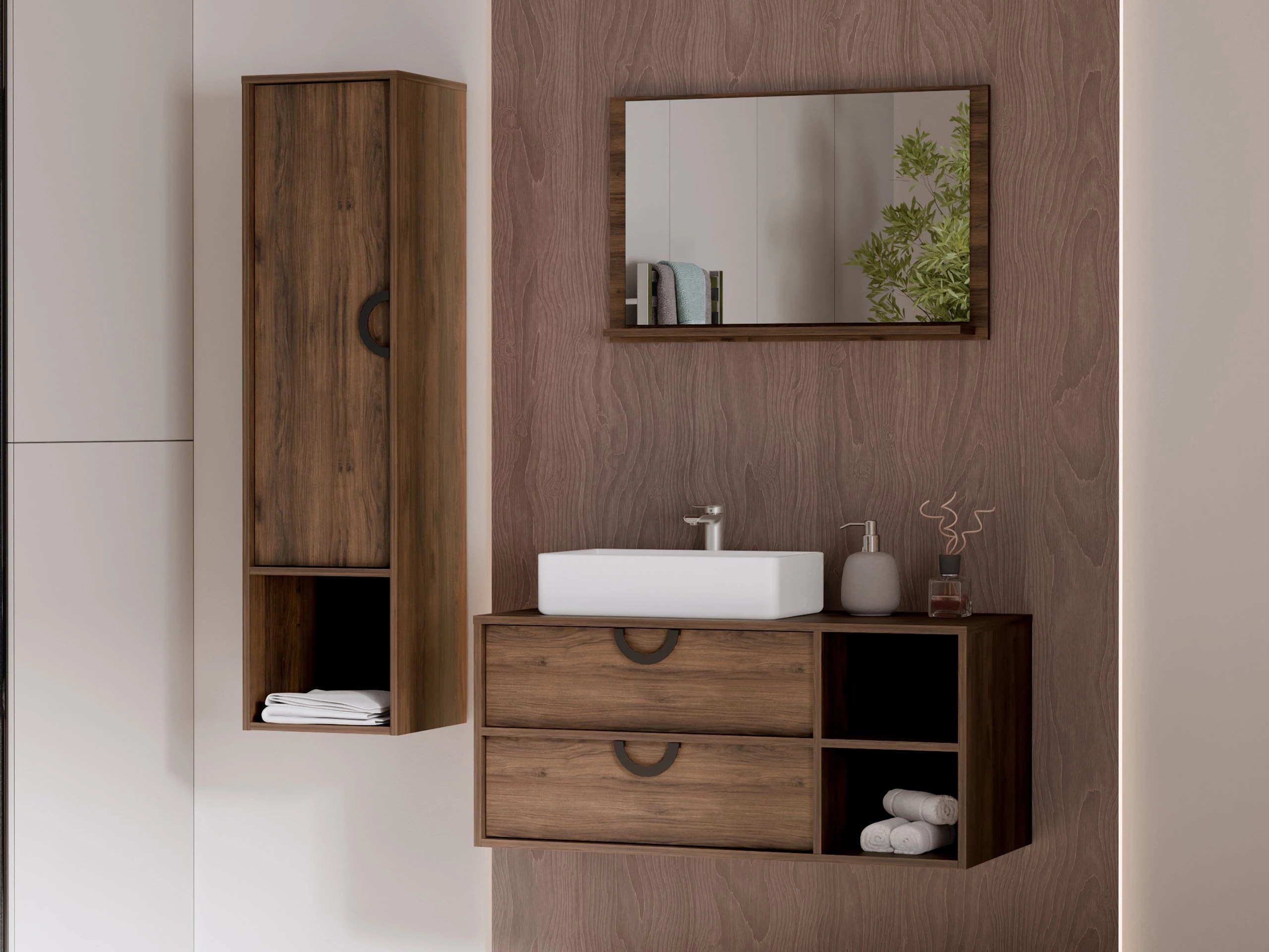 Set bagno Sodalis (Noce)