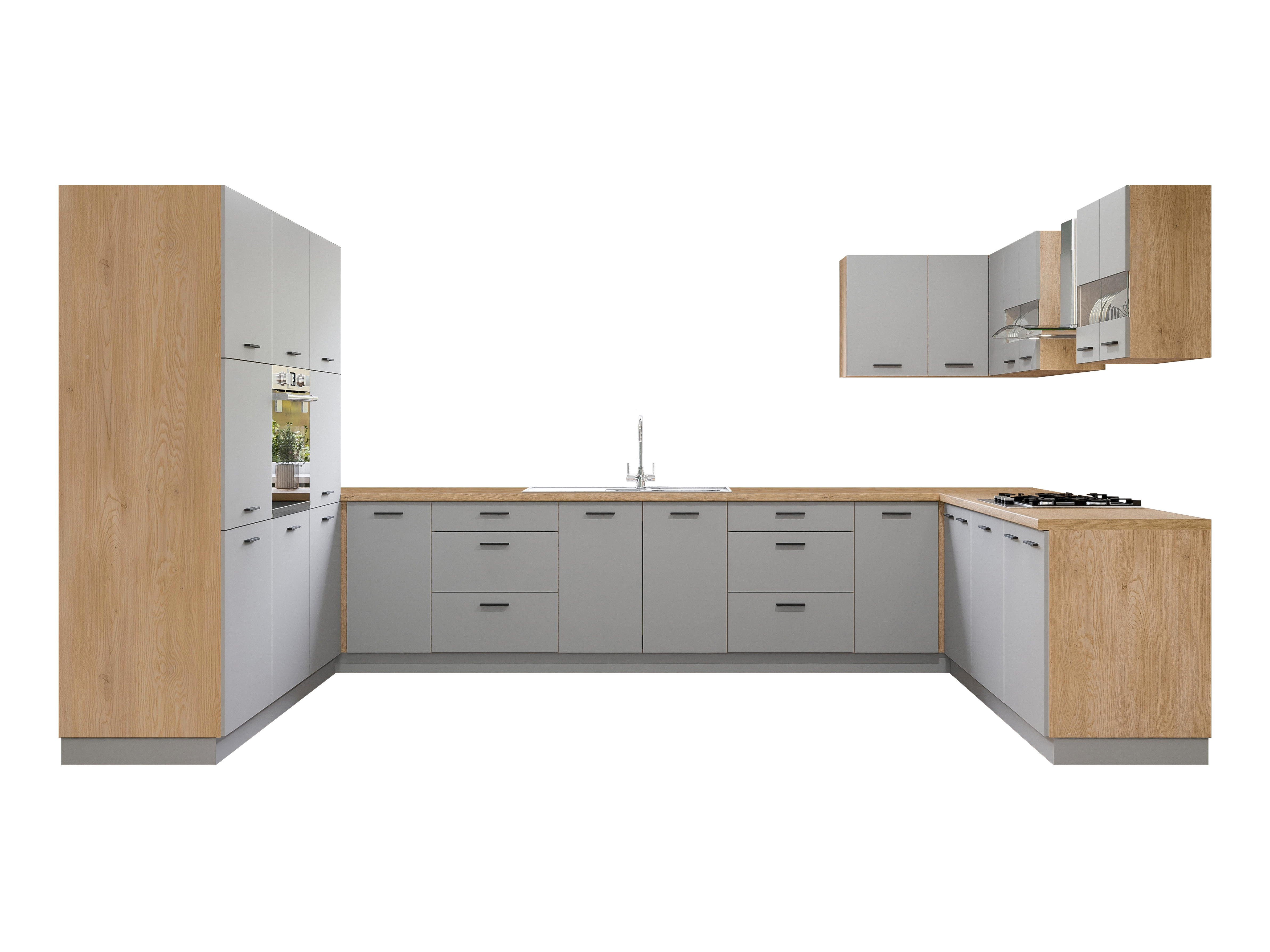 Set da cucina modulare Ati Grey 132