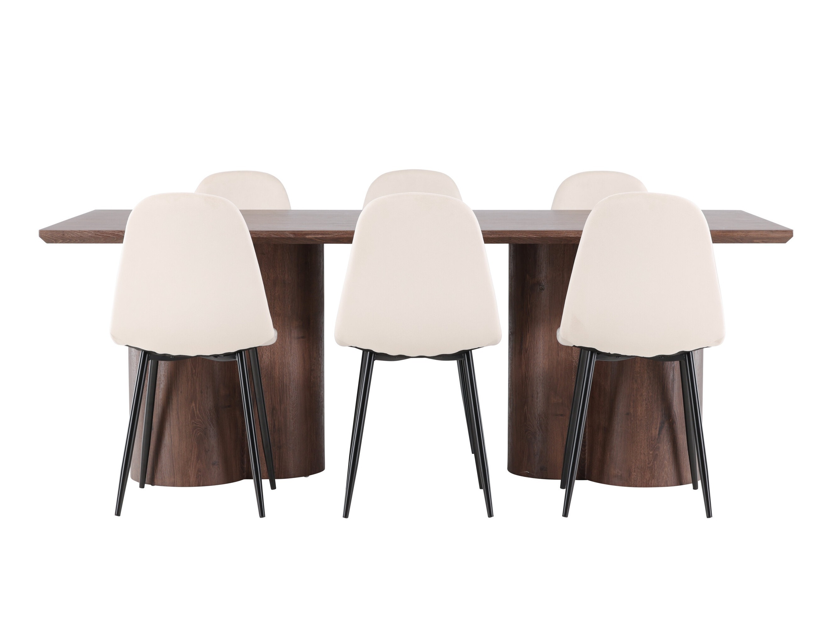 Set sala da pranzo Dallas 4959 (Beige + Nero)