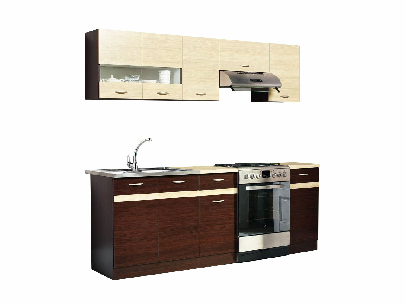 Set da cucina modulare Eli Dark 111