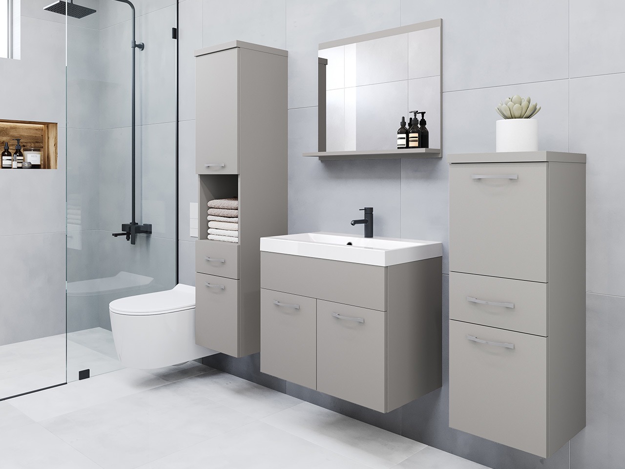 Set bagno Sarasota 109 (Grigio)