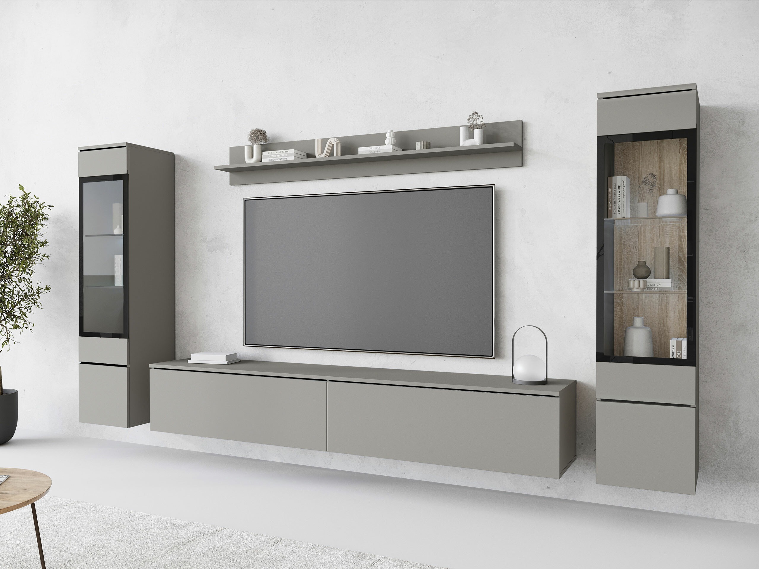 Parete attrezzata Mirfivo 101 (Grigio)