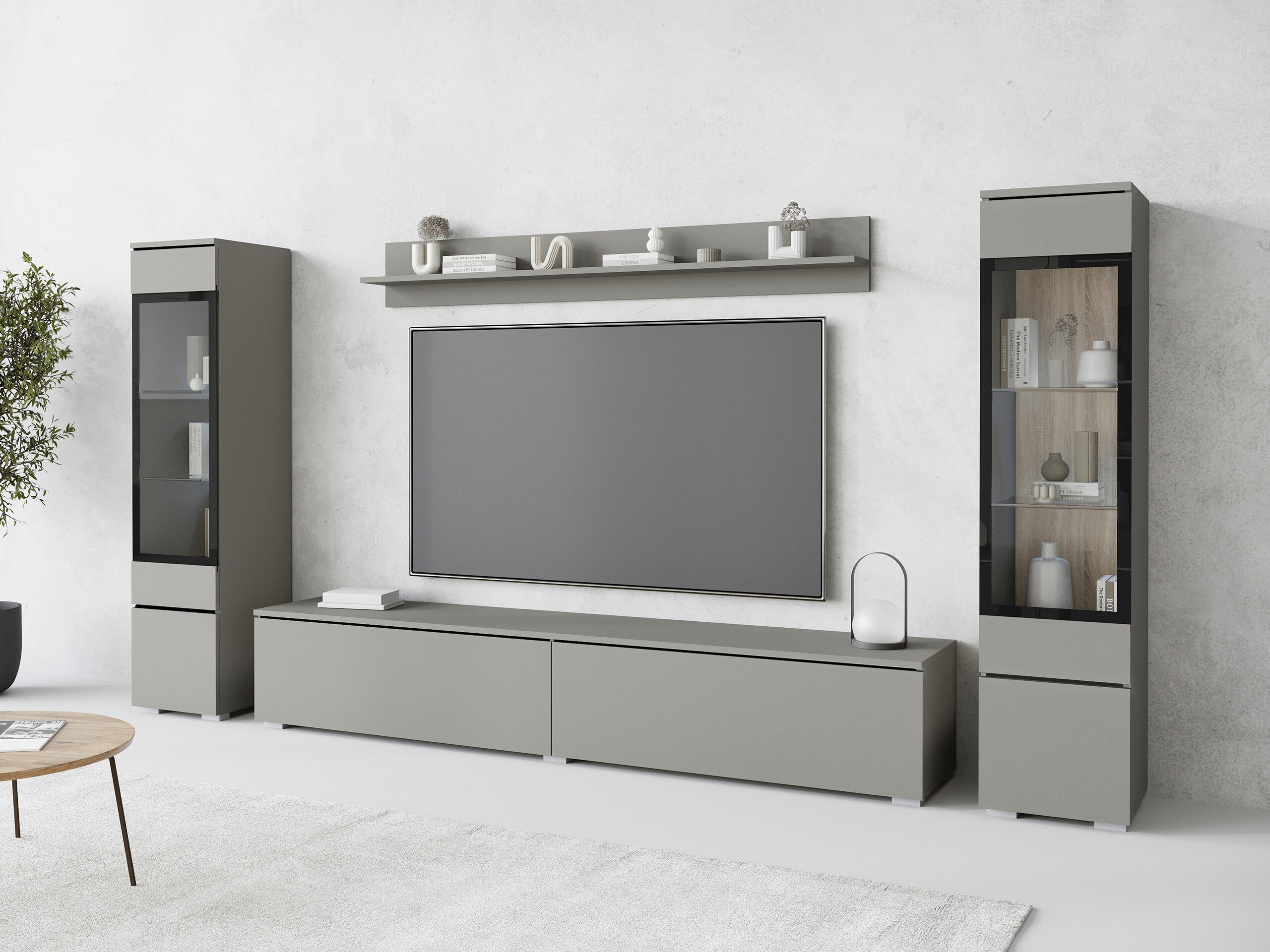 Parete attrezzata Mirfivo 101 (Grigio)