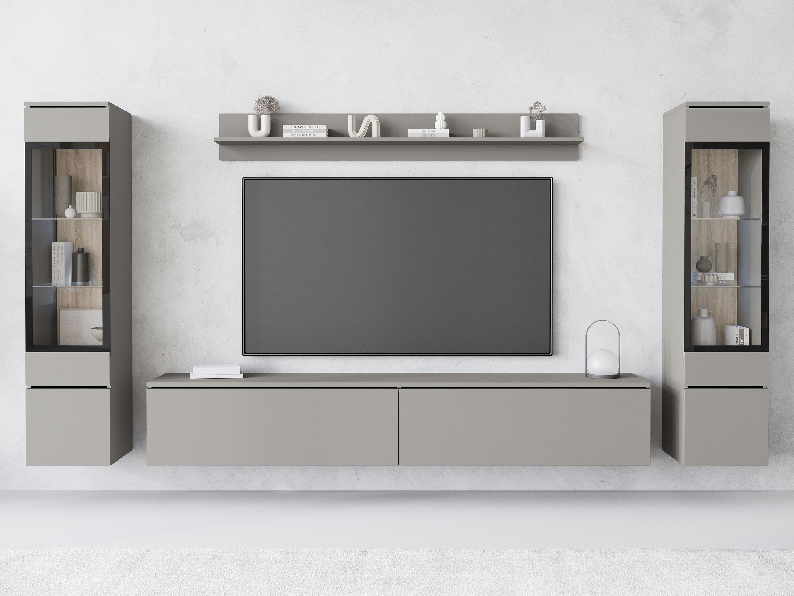 Parete attrezzata Mirfivo 101 (Grigio)