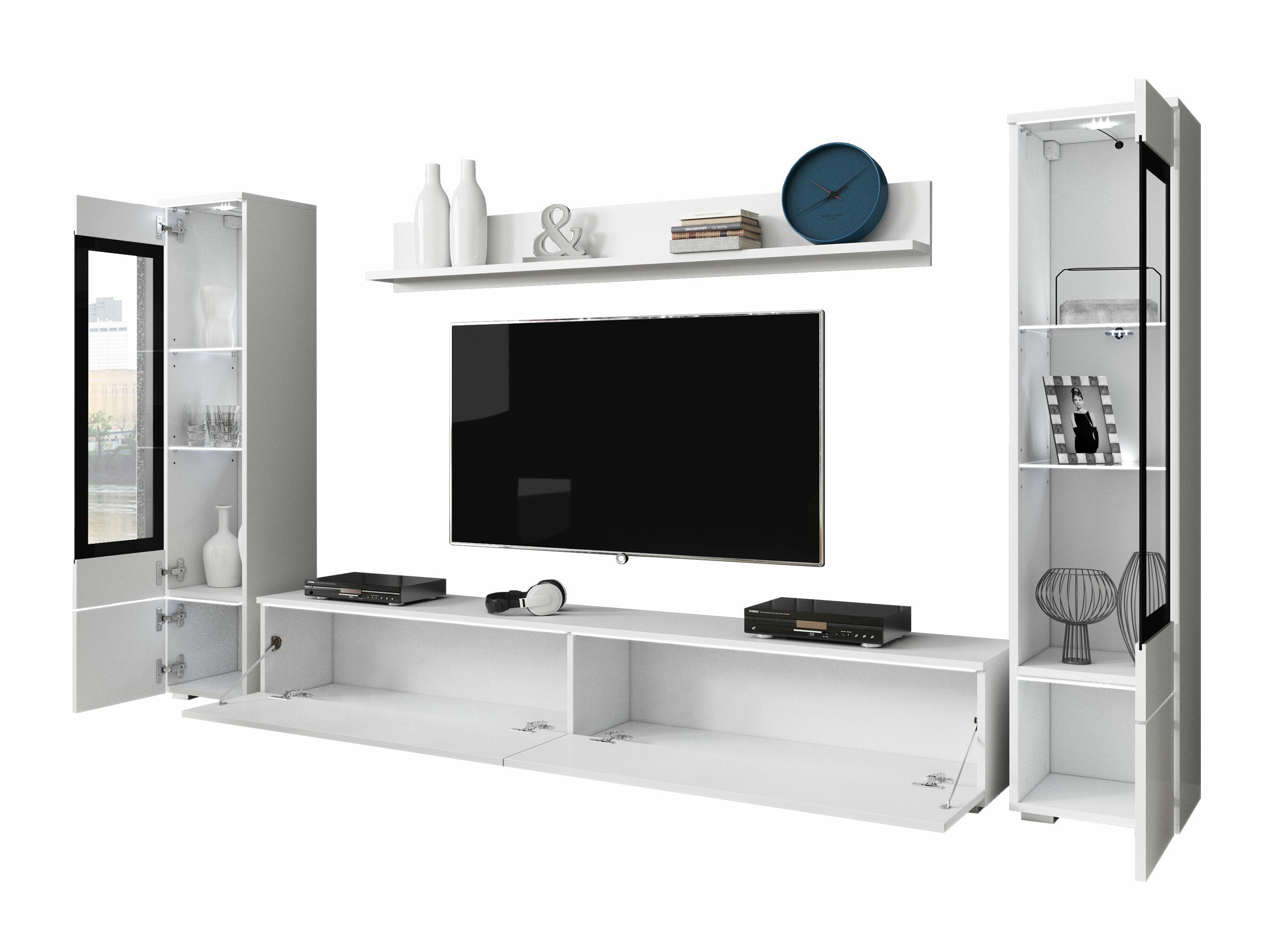 Parete attrezzata Mirfivo 101 (Grigio)