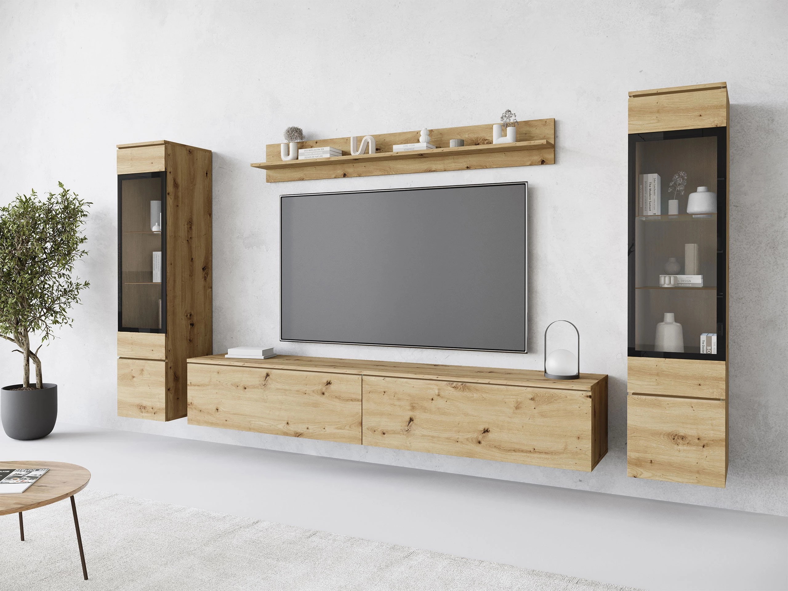 Parete attrezzata Mirfivo 101 (Rovere Artisan)