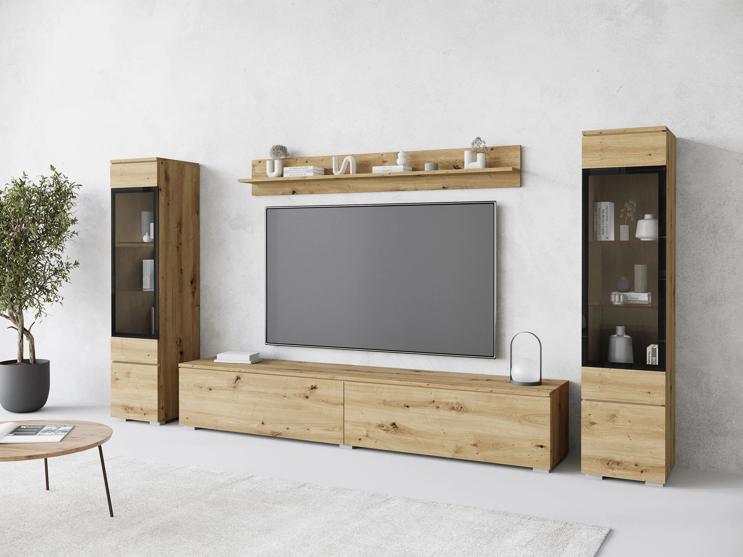 Parete attrezzata Mirfivo 101 (Rovere Artisan)