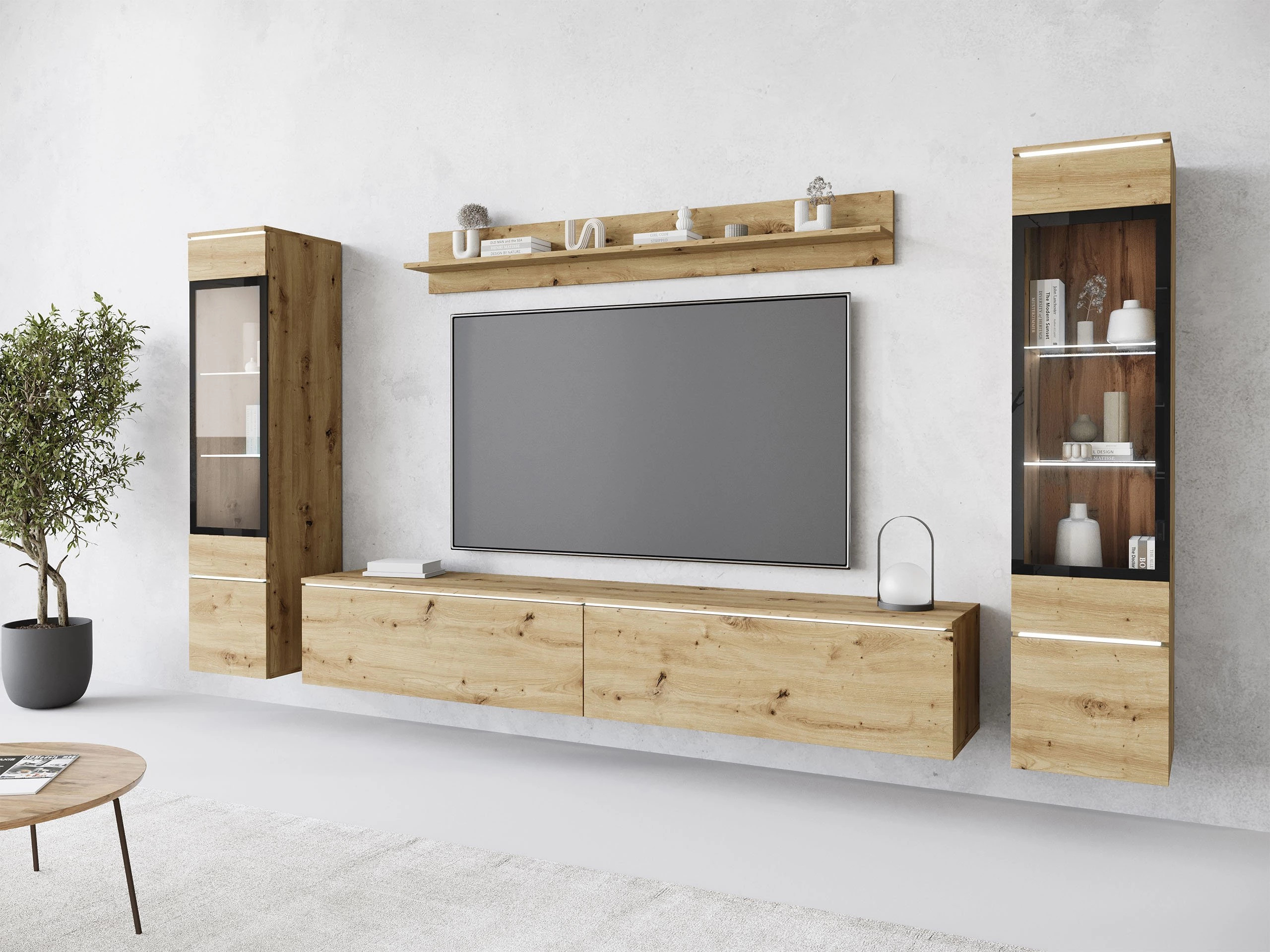 Parete attrezzata Mirfivo 101 (Rovere Artisan)