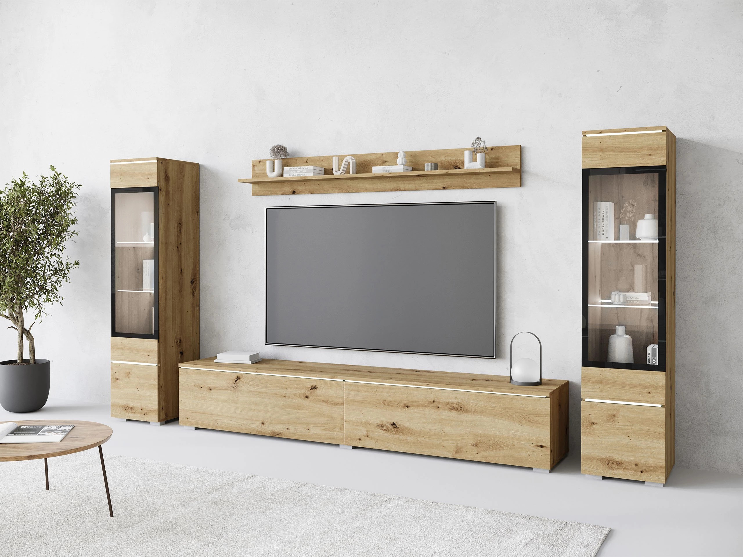 Parete attrezzata Mirfivo 101 (Rovere Artisan)