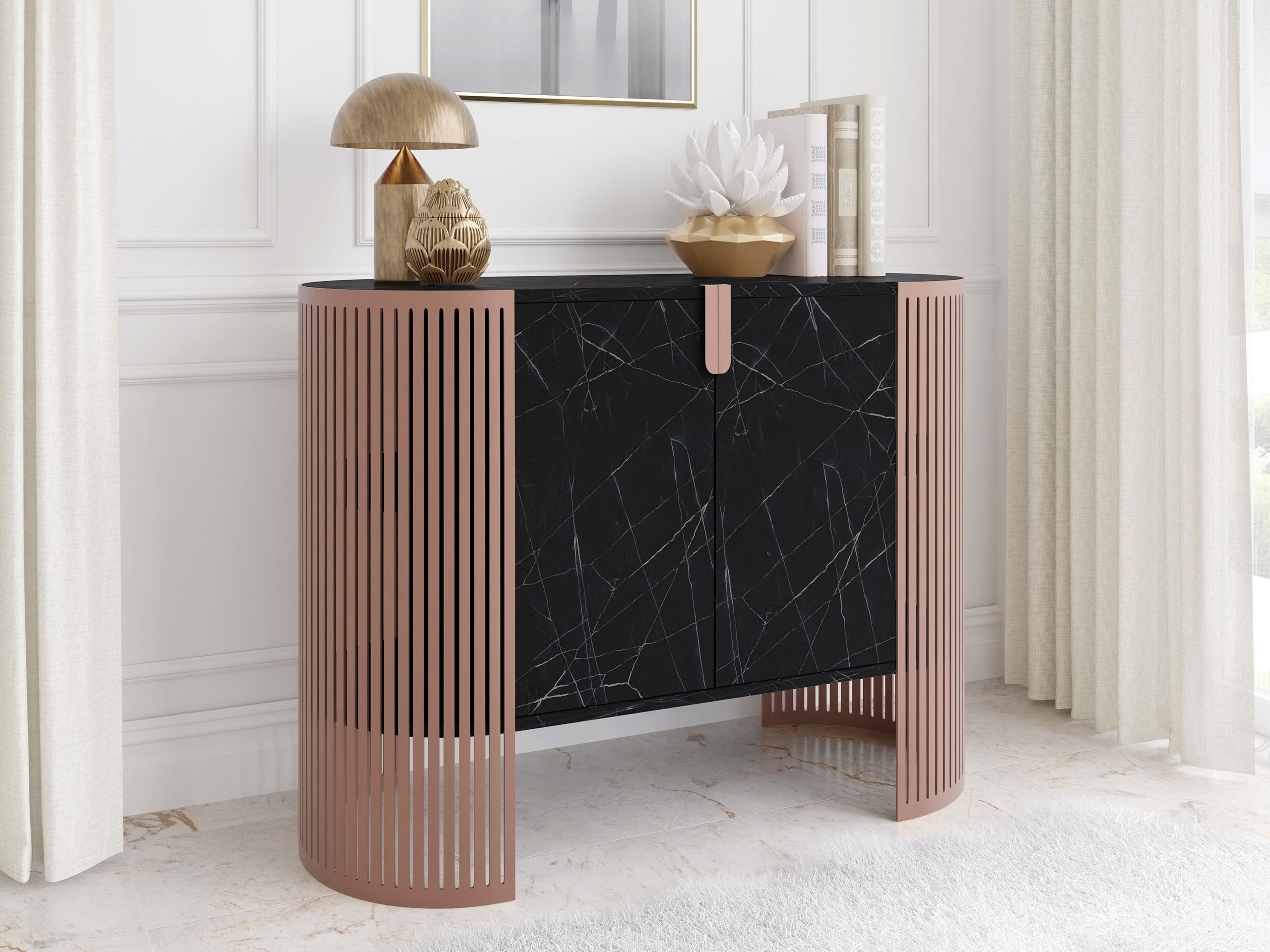 Madia Civer I (Fucsia + Marmo nero)