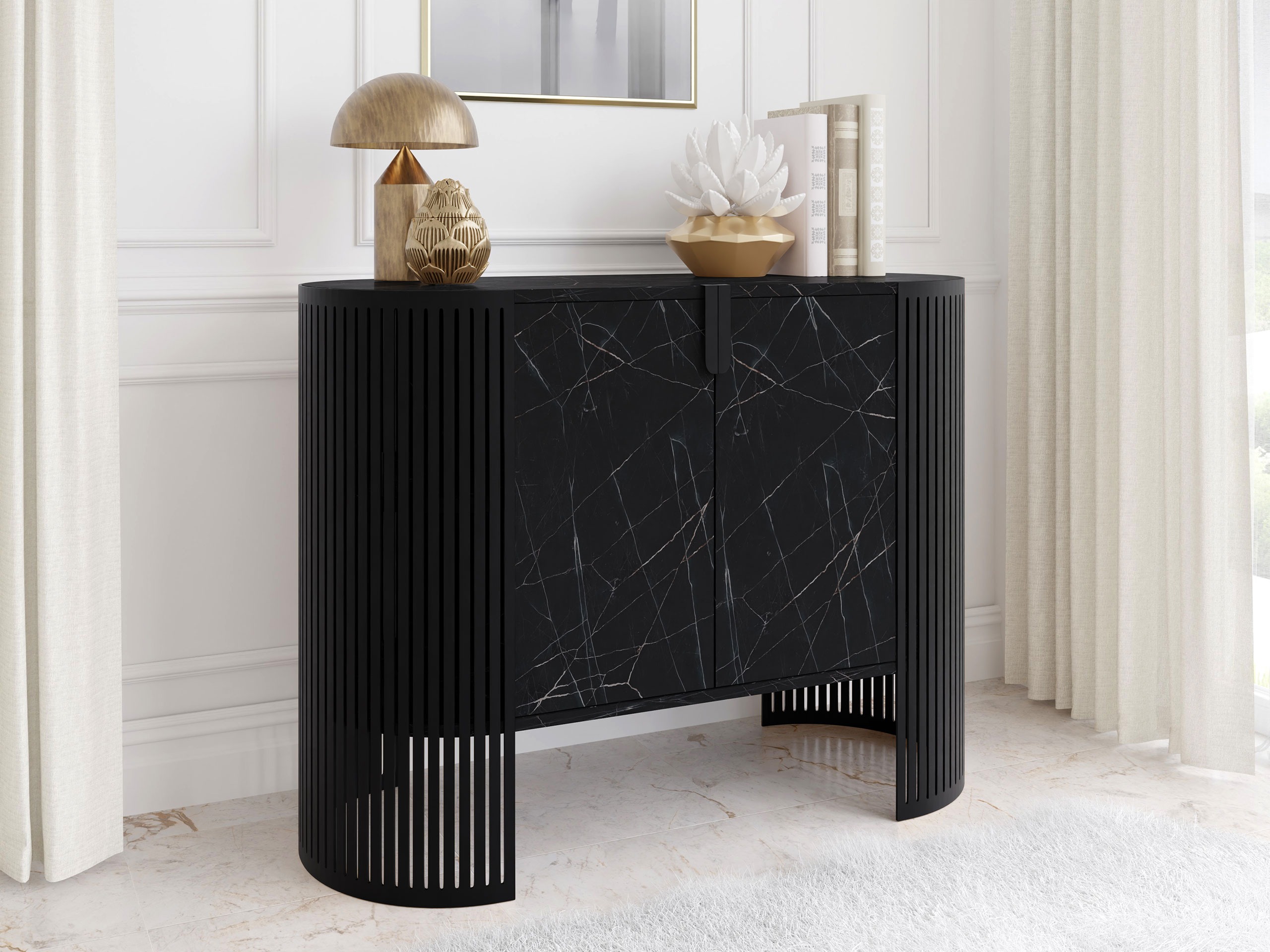 Madia Civer (Nero + Marmo nero)