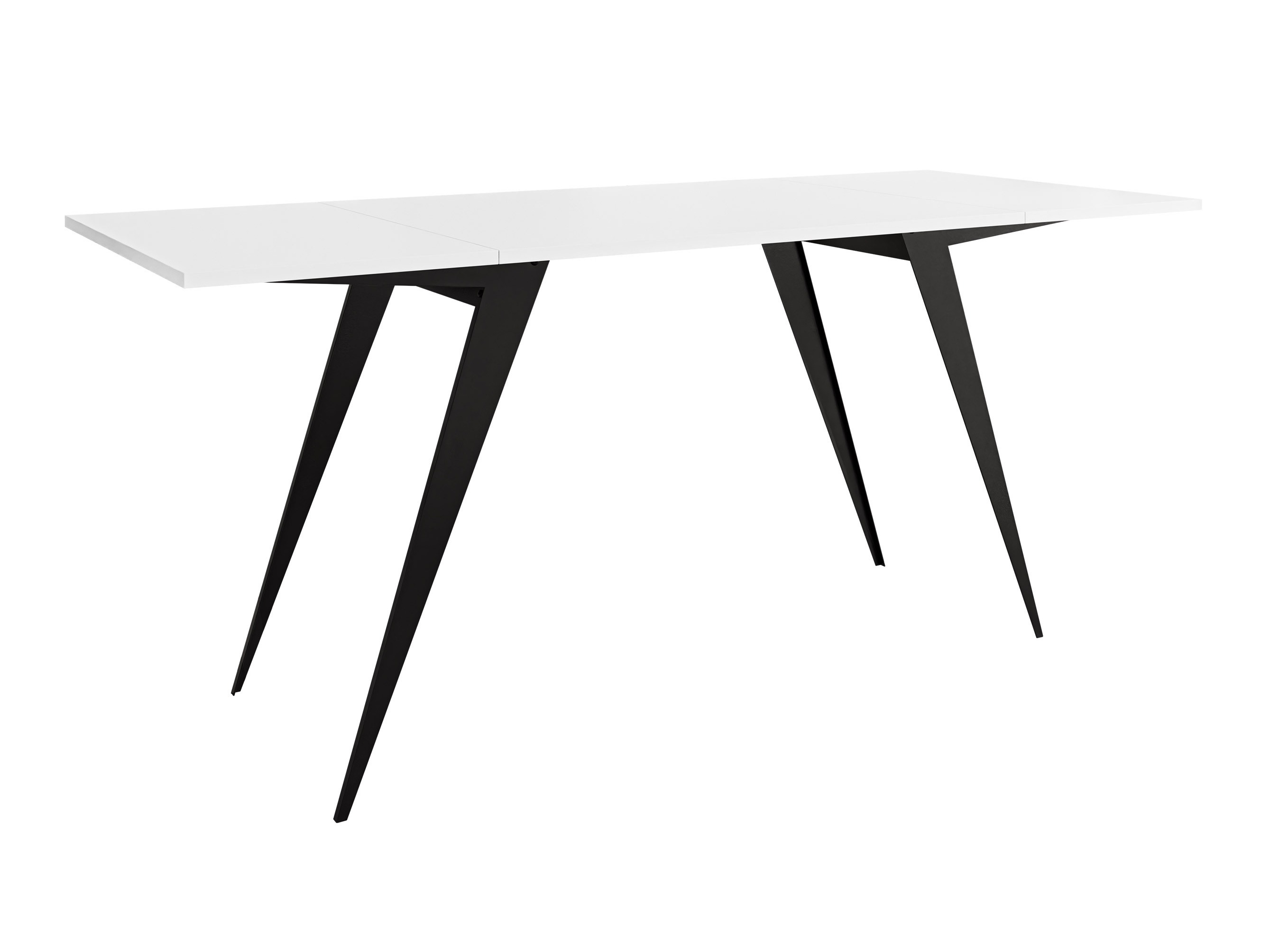 Tavolino trasformabile Oswego 150 (Bianco + Nero)